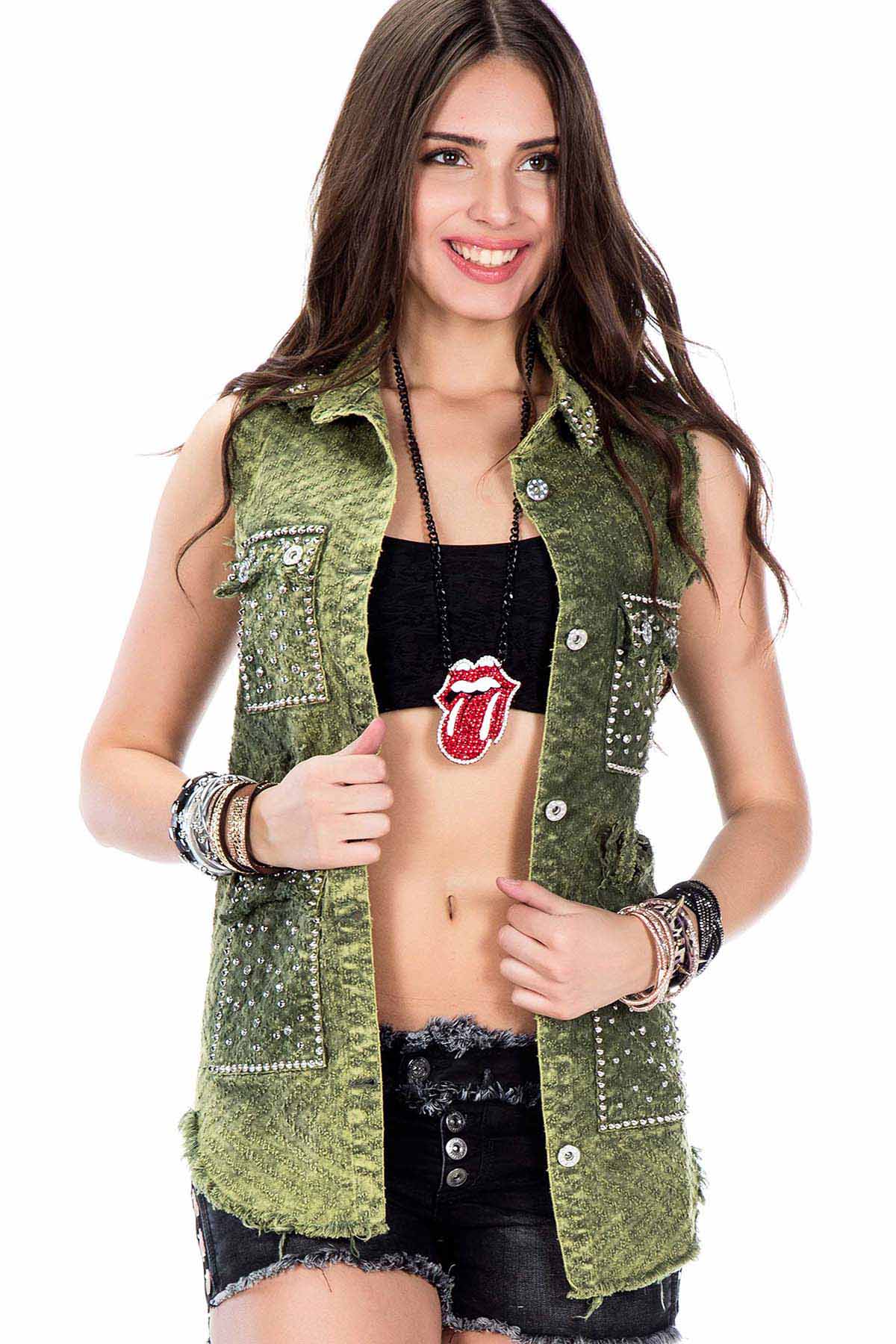 WH107 koszula damska bezrękawnik