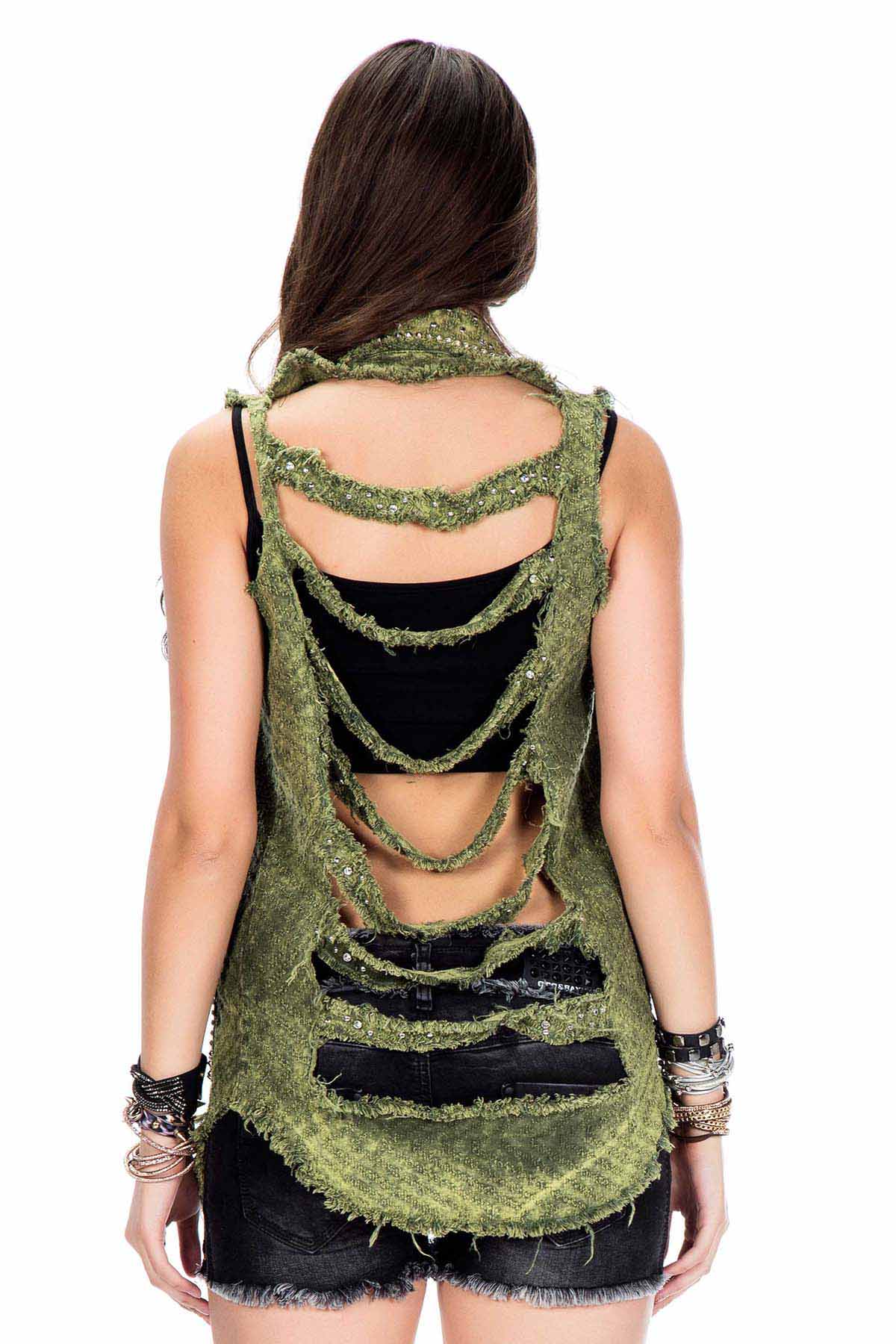 WH107 koszula damska bezrękawnik