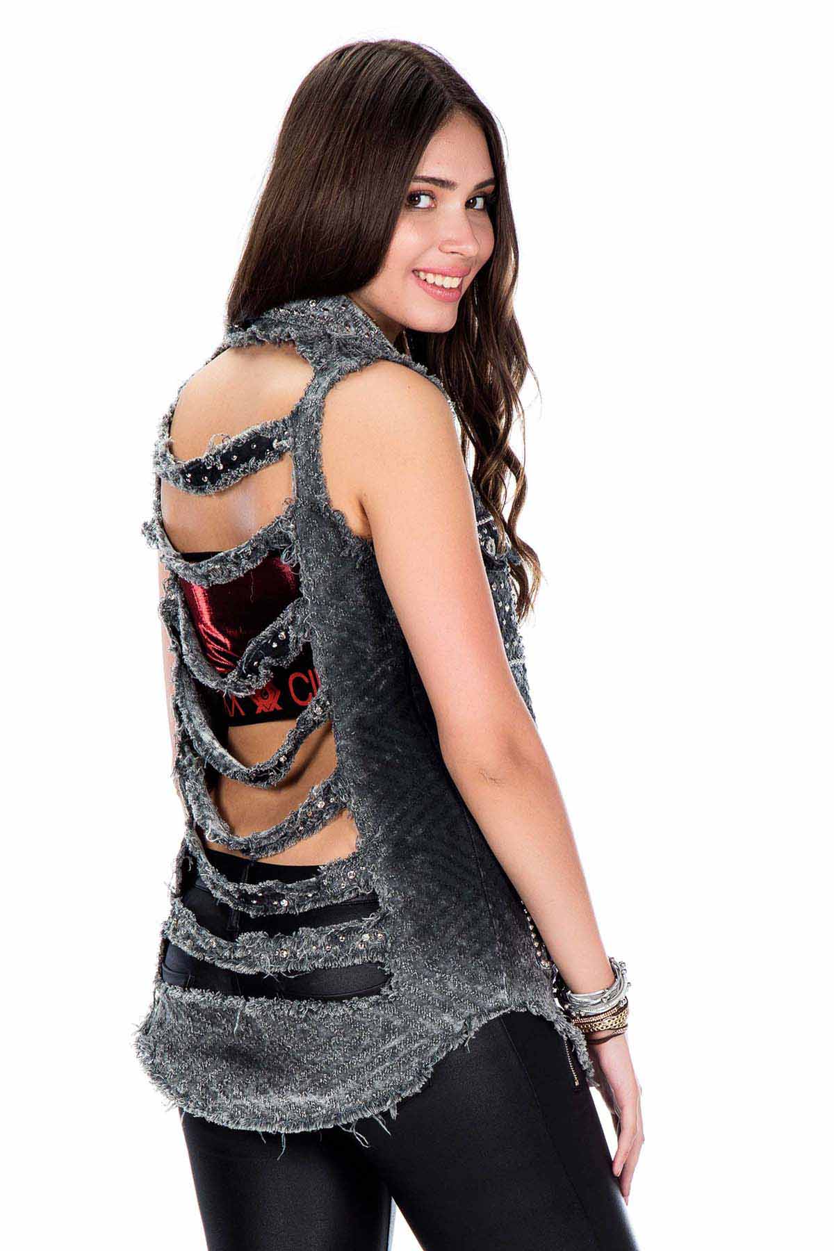 WH107 koszula damska bezrękawnik