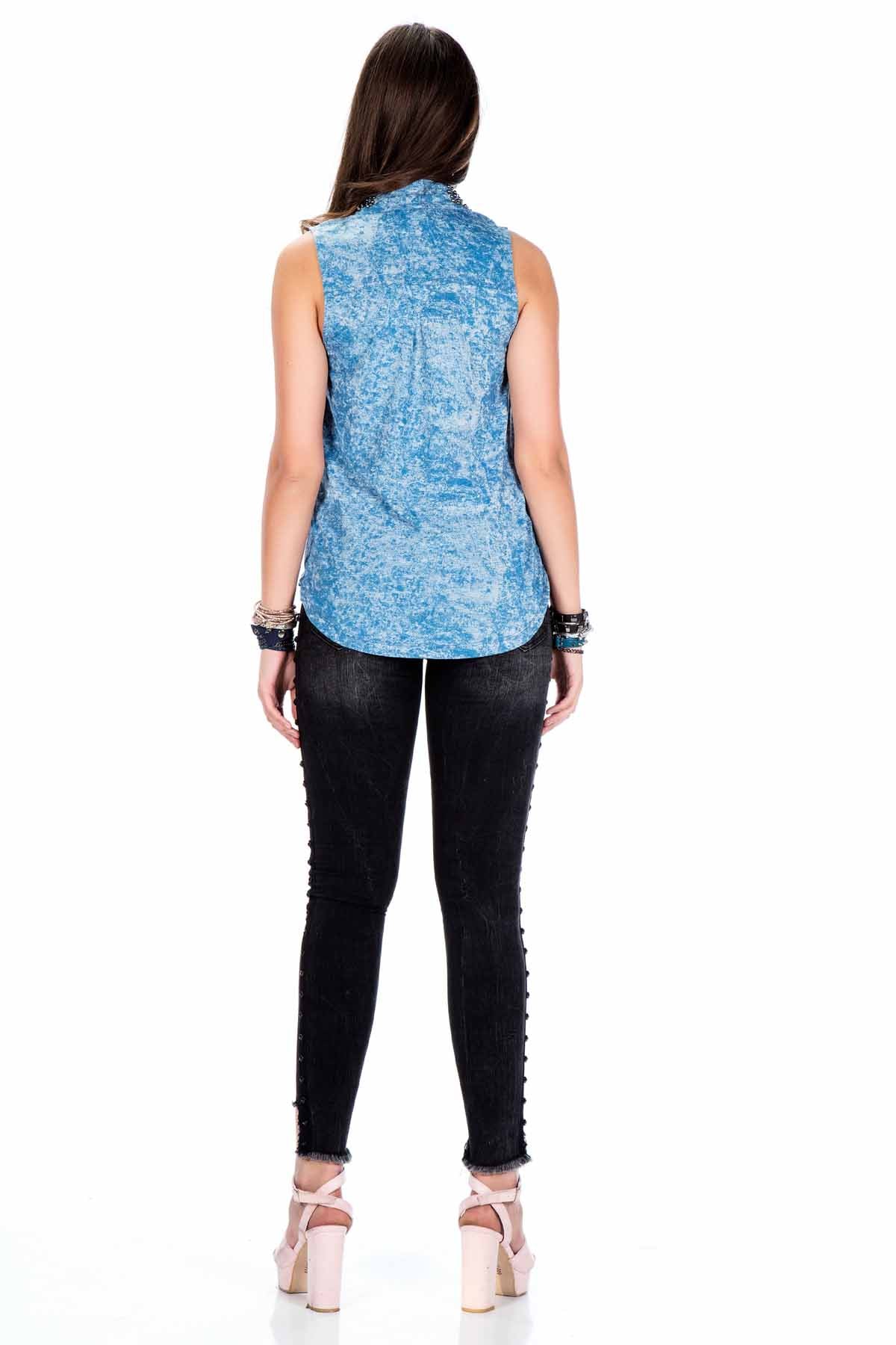 WT214 T-shirt damski bez rękawów