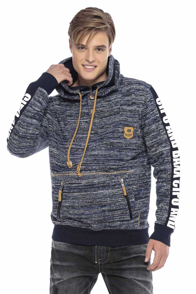 Cl421 Felpa da uomo blu