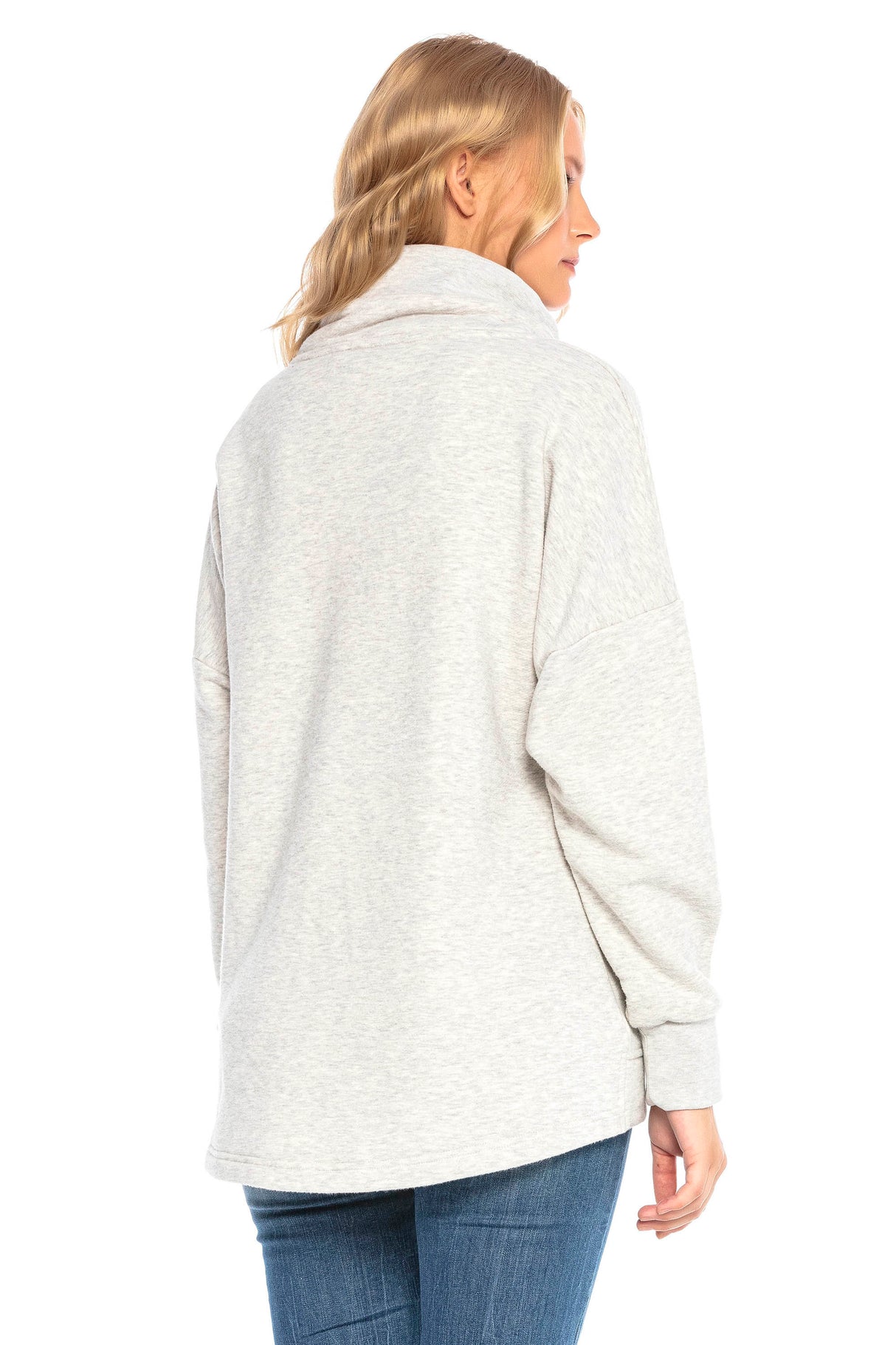 WL248 bluza damska z kołnierzem