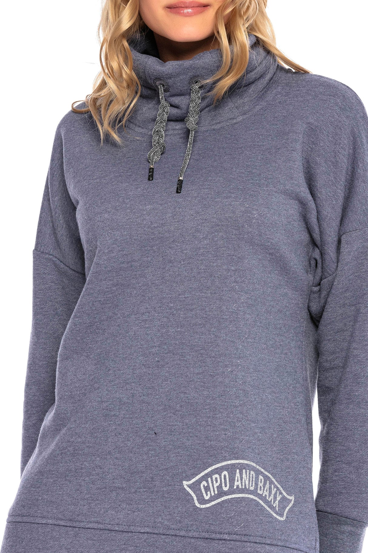 WL248 bluza damska z kołnierzem