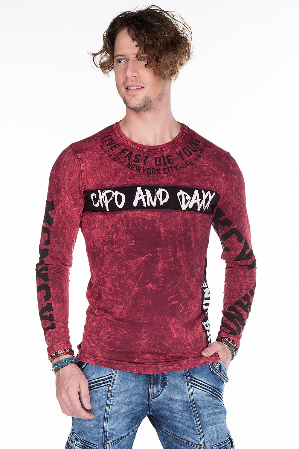 CL254 bluza męska z nadrukiem