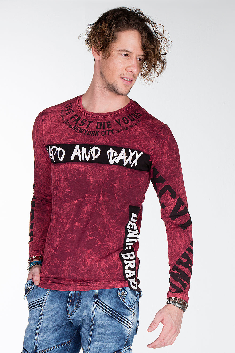 CL254 bluza męska z nadrukiem