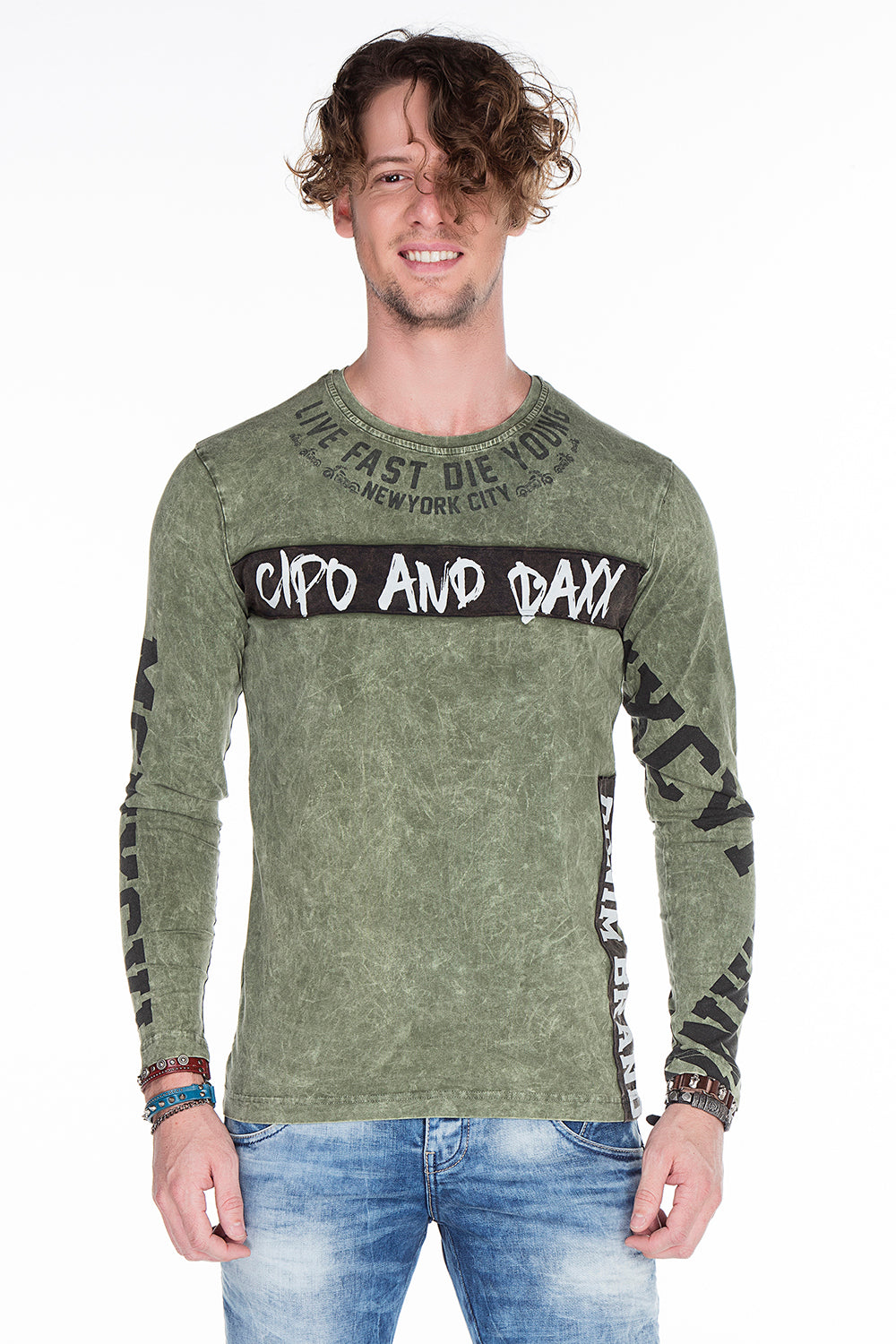 CL254 bluza męska z nadrukiem