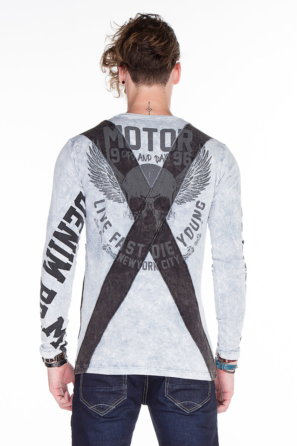 CL254 bluza męska z nadrukiem