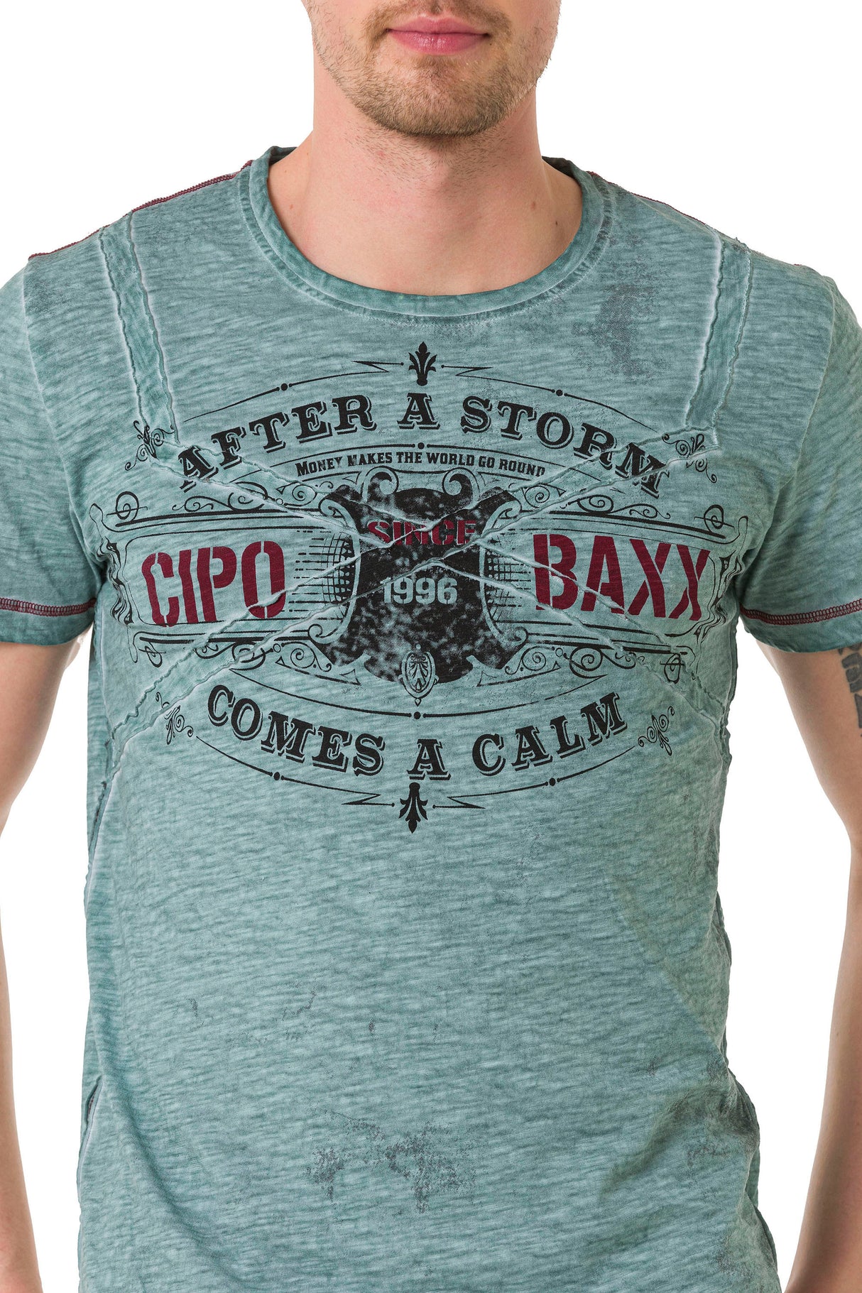 CT703 Camiseta para hombres en el look vintage