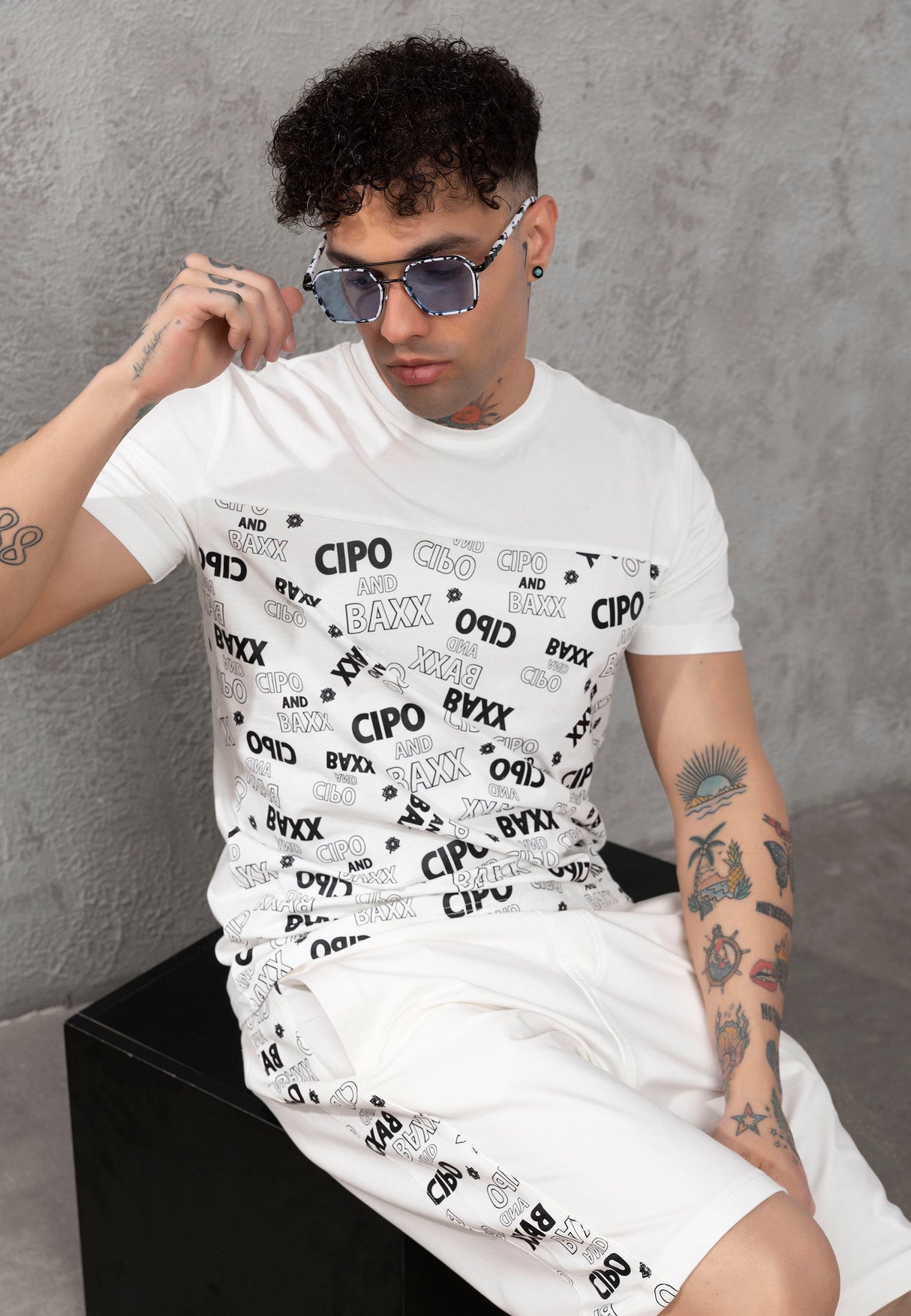 CT791 t-shirt męski z nadrukiem