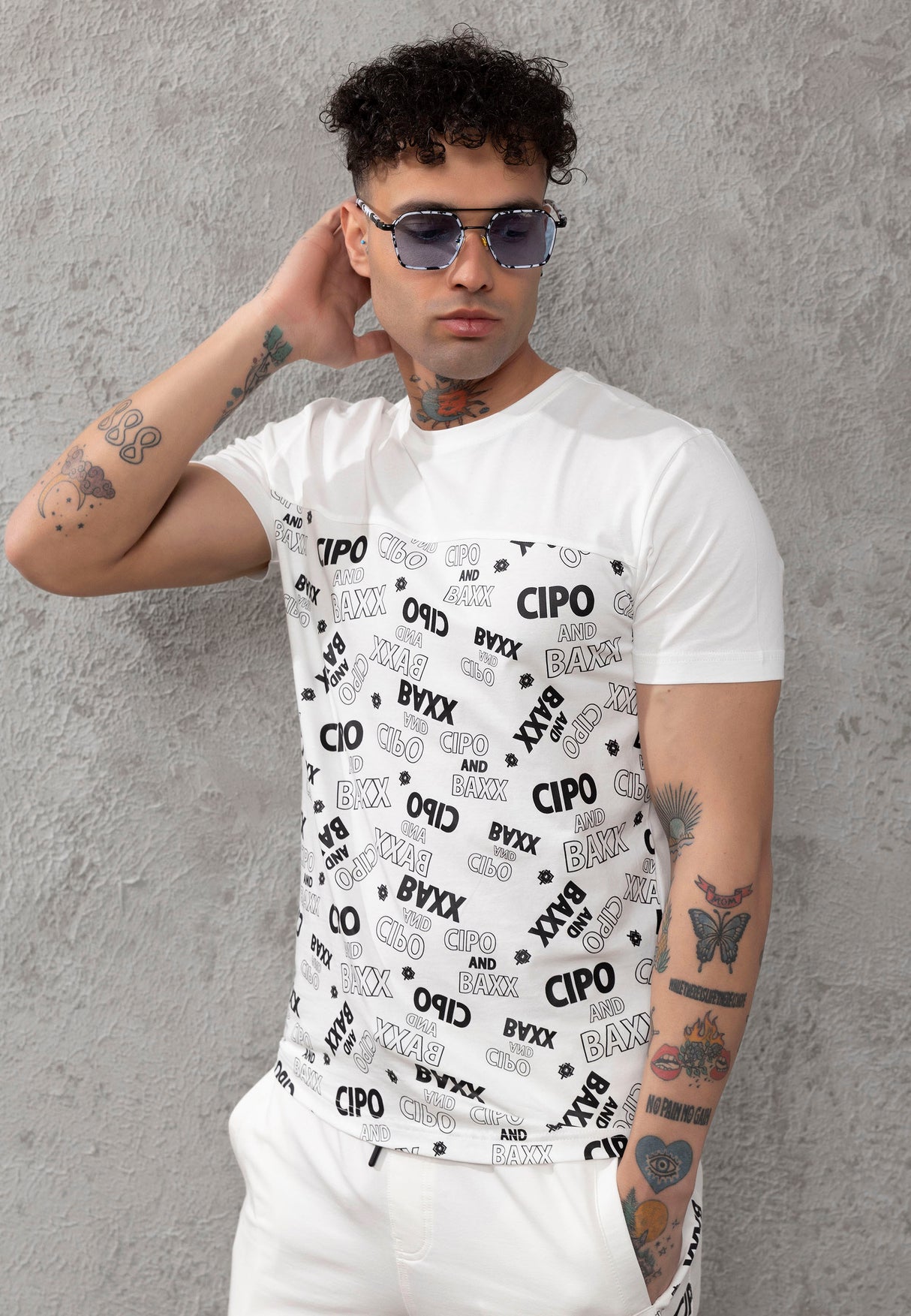 CT791 t-shirt męski z nadrukiem