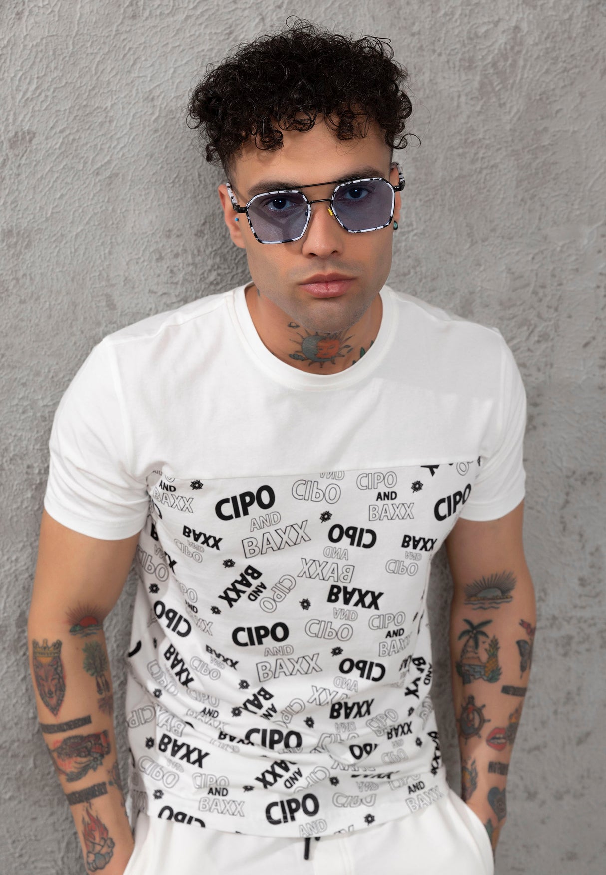 CT791 t-shirt męski z nadrukiem