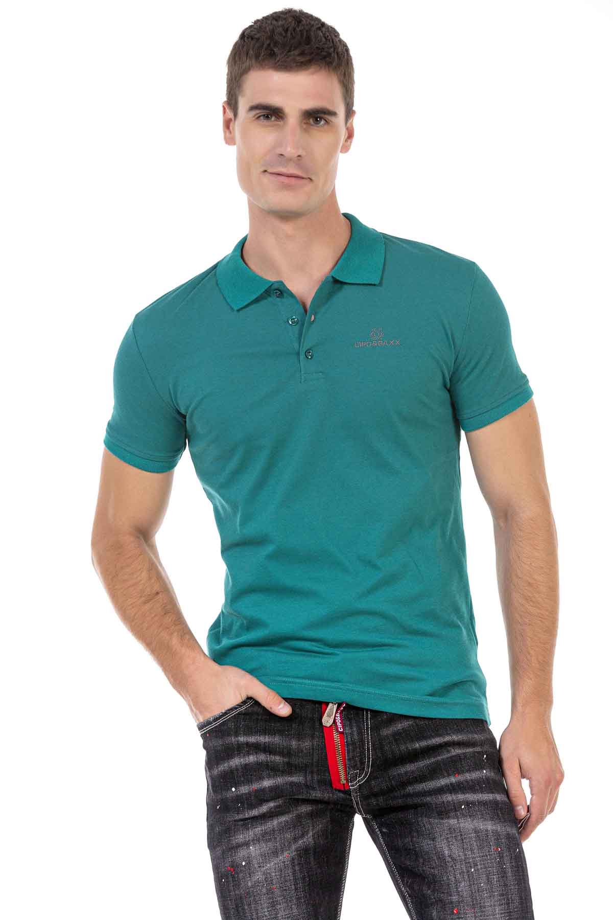 CT462 t-shirt męski polo