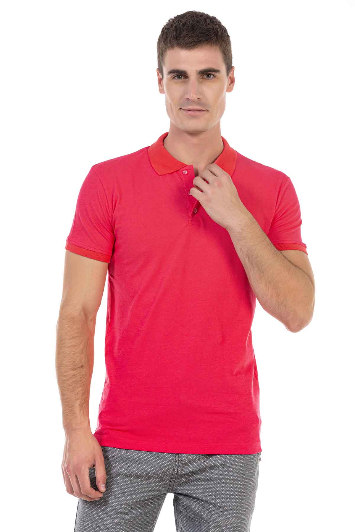 CT462 t-shirt męski polo