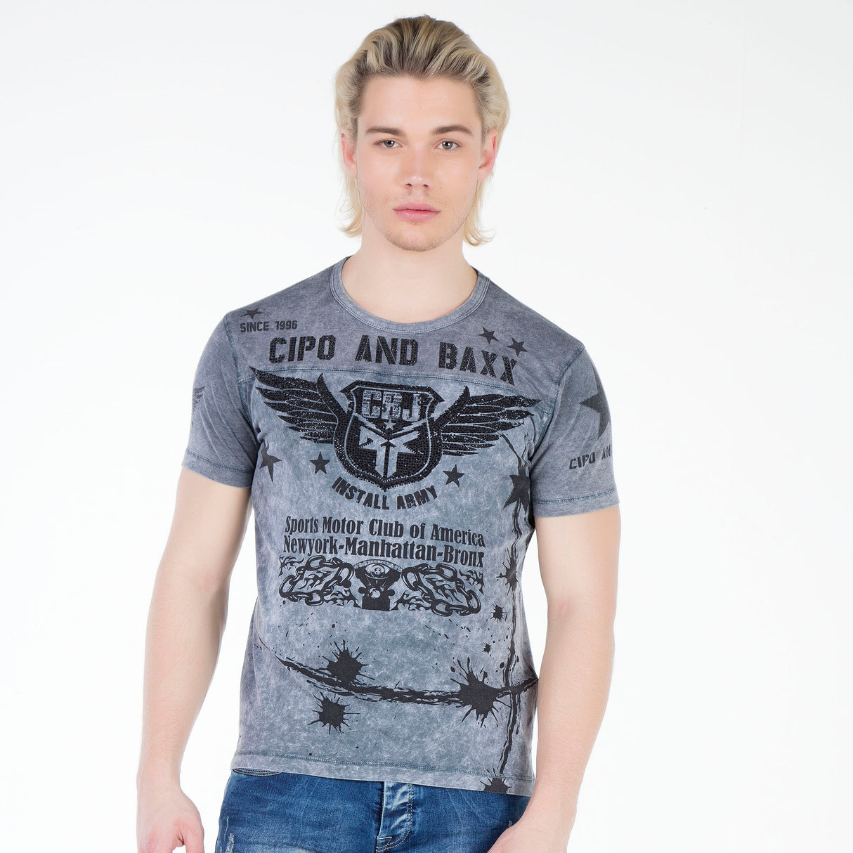 CT284 t-shirt męski z nadrukiem