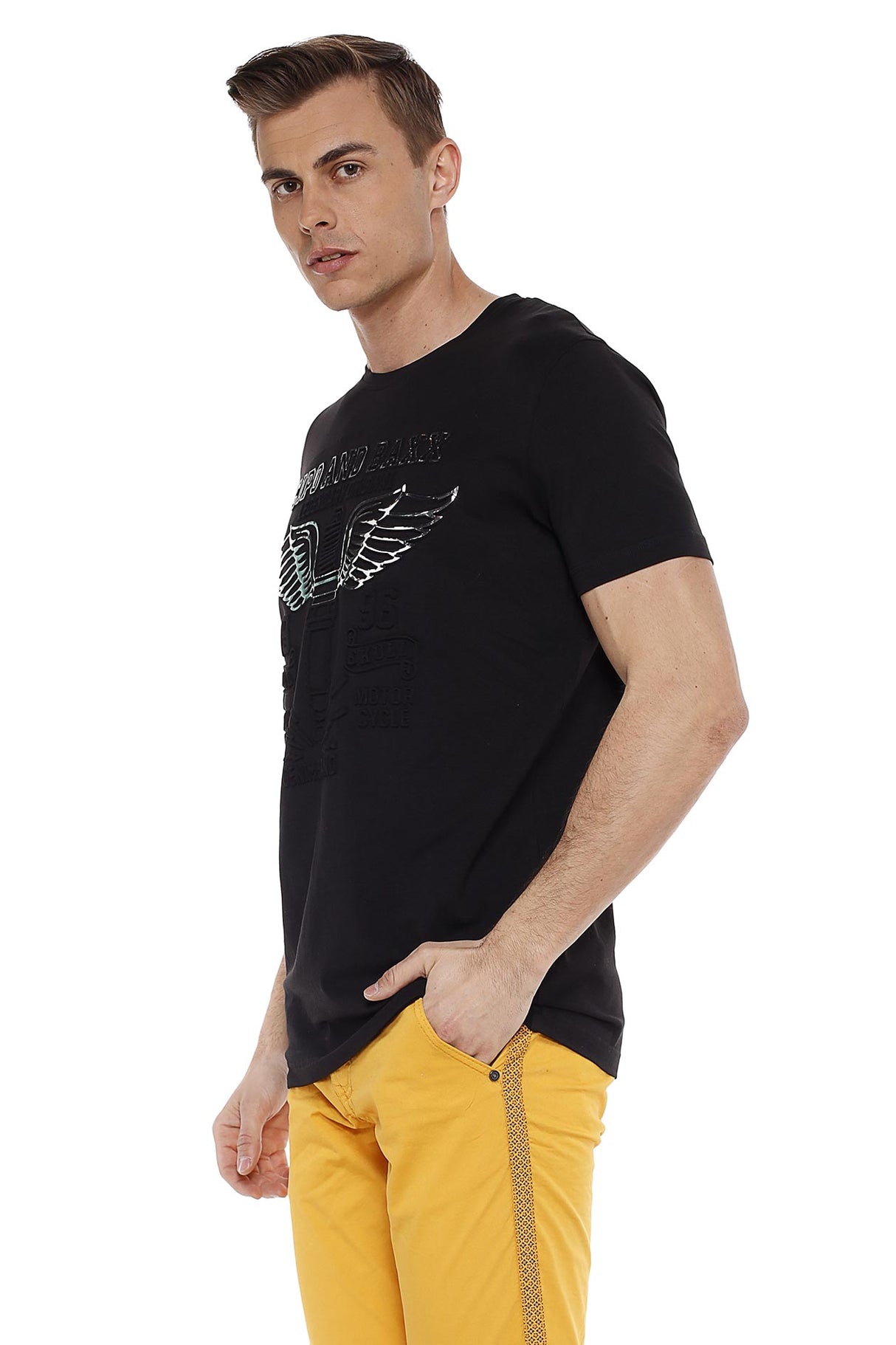 CT523 t-shirt męski z nadrukiem