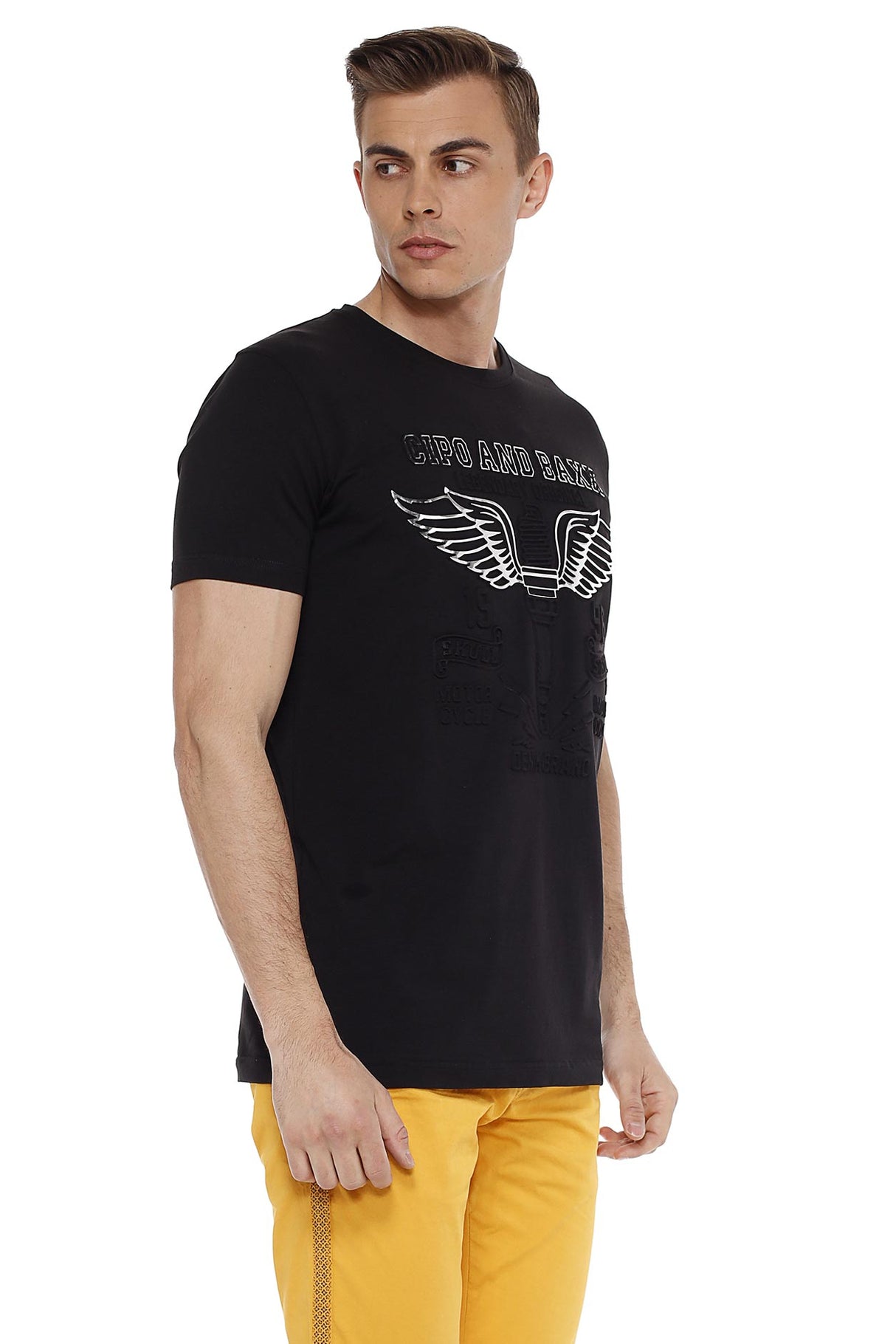 CT523 t-shirt męski z nadrukiem