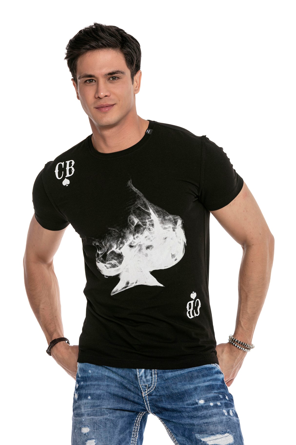 CT645 t-shirt męski z nadrukiem