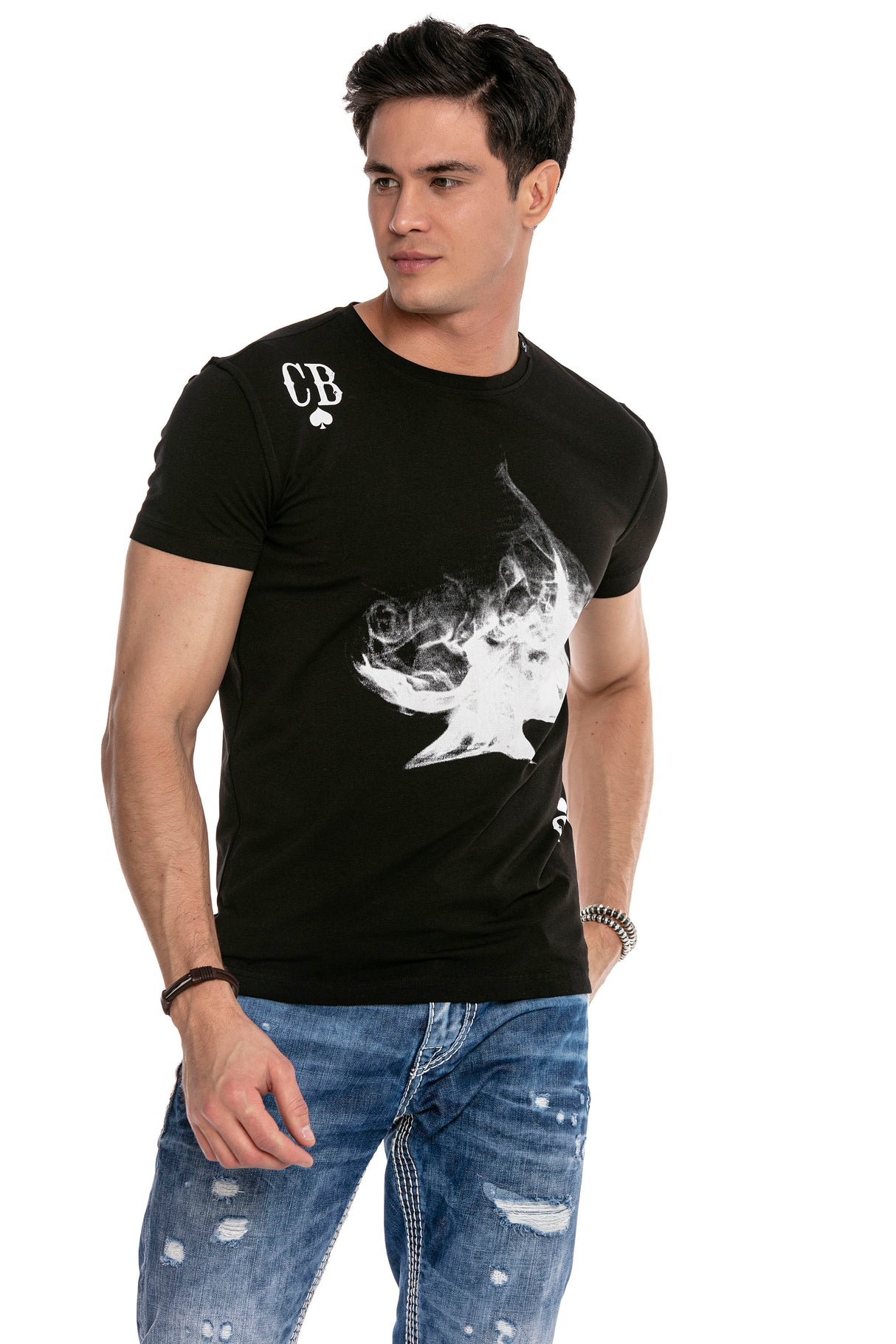 CT645 t-shirt męski z nadrukiem