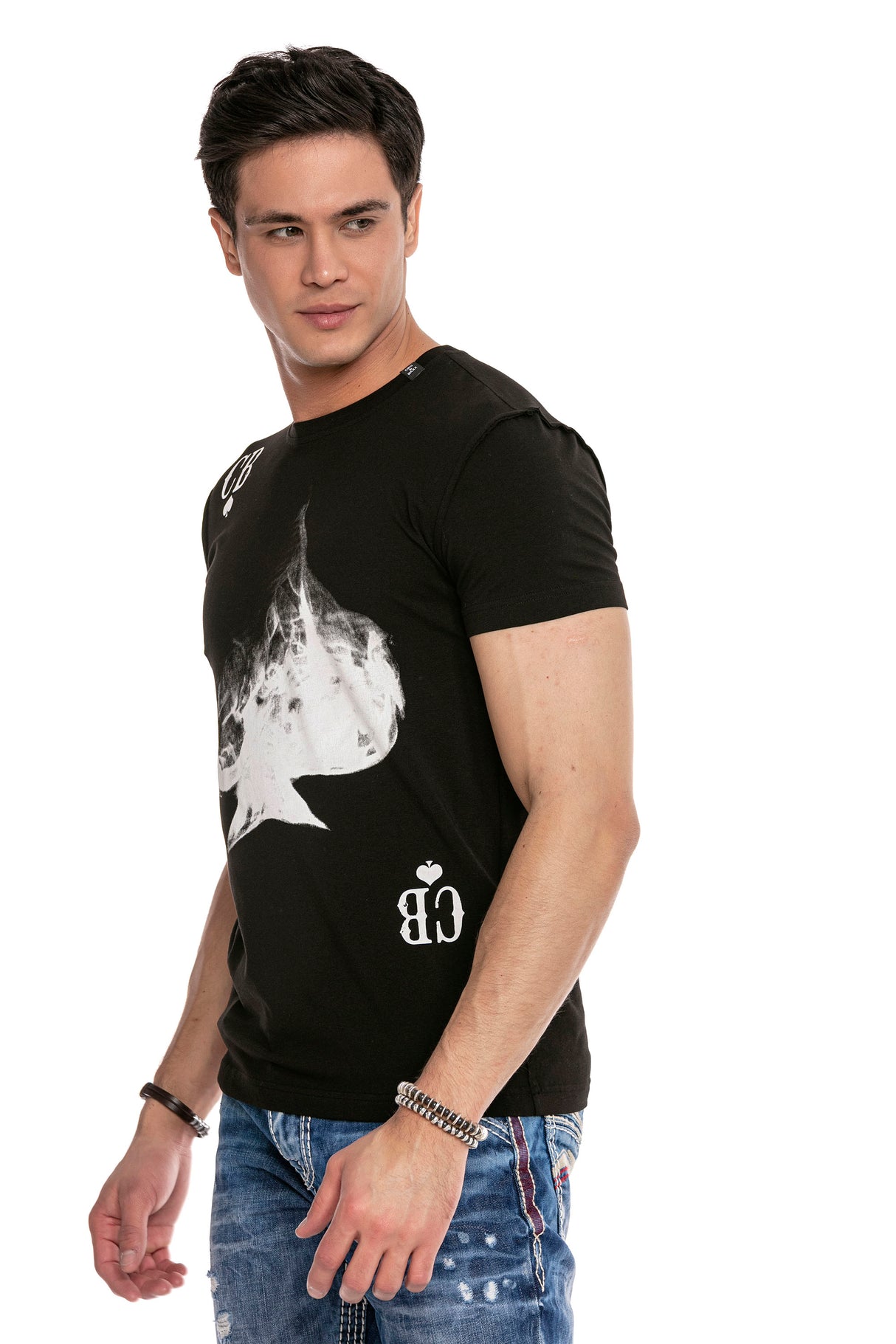 CT645 t-shirt męski z nadrukiem