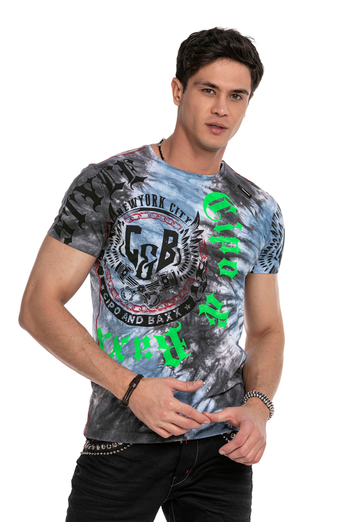 CT641 t-shirt męski z nadrukiem