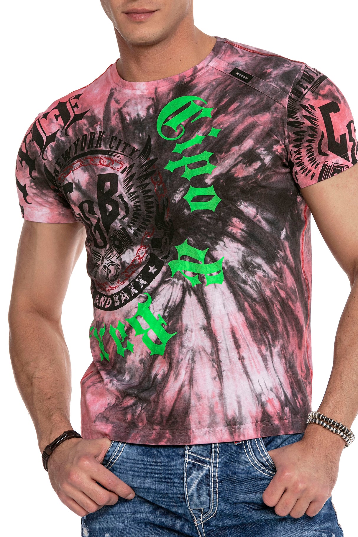 CT641 t-shirt męski z nadrukiem