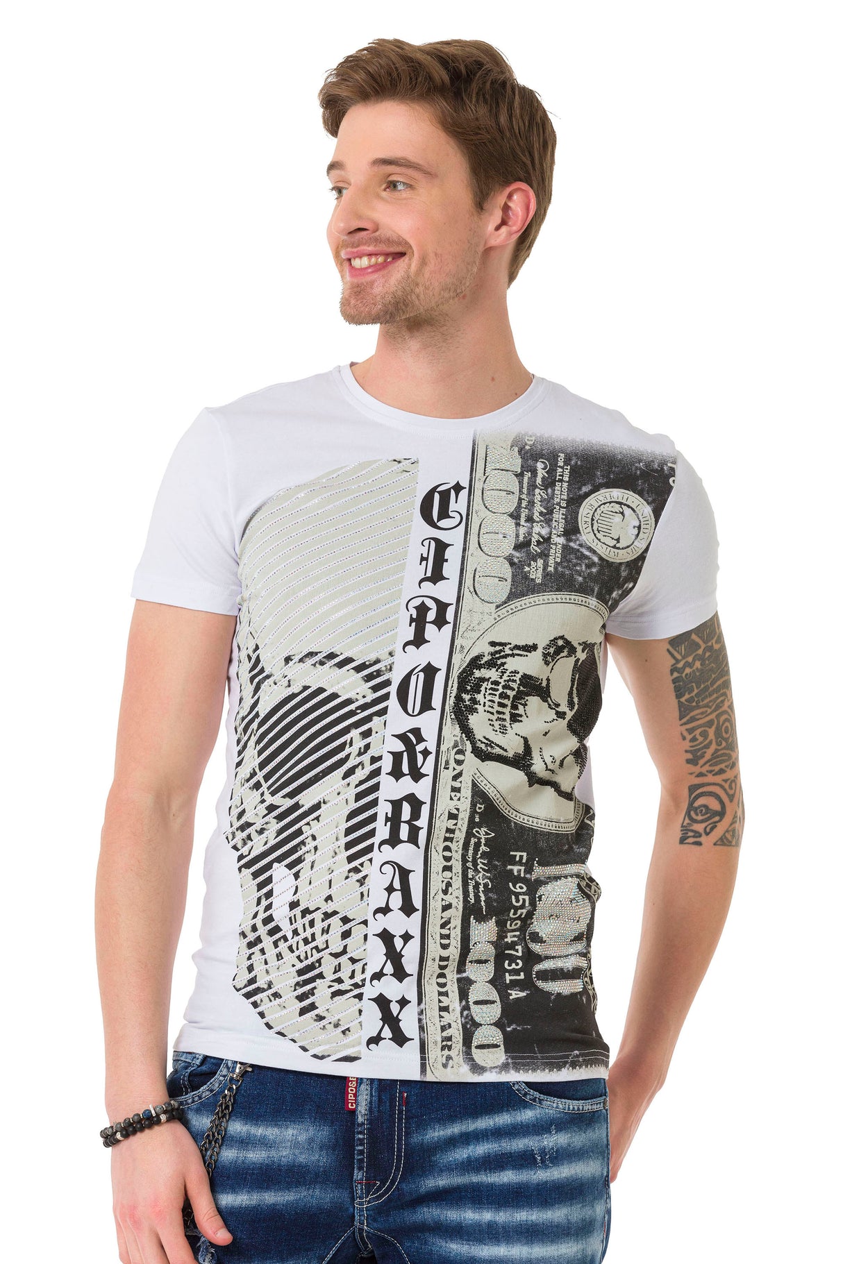 CT688 T-shirt męskie z nadrukiem