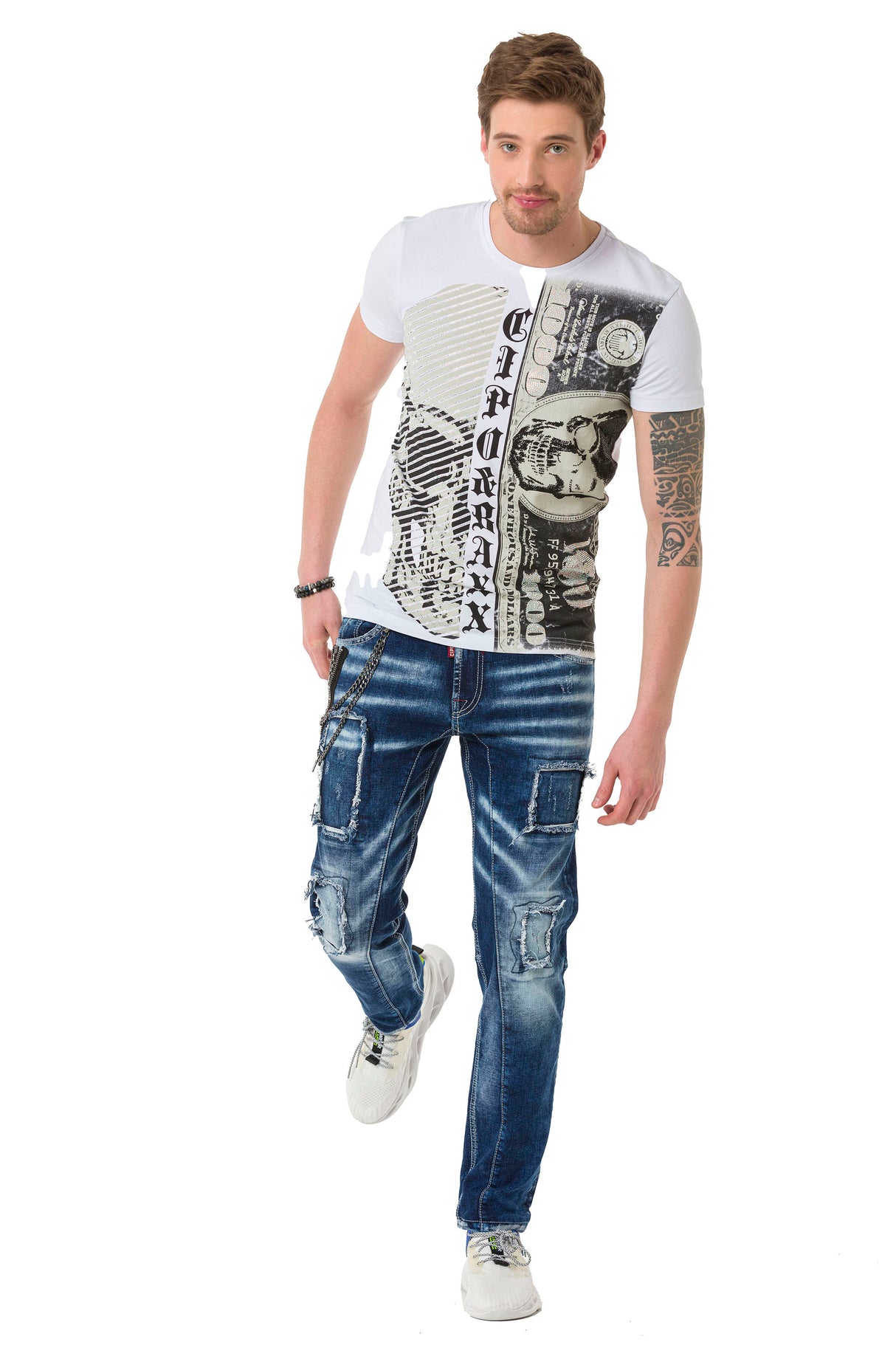 CT688 T-shirt męskie z nadrukiem