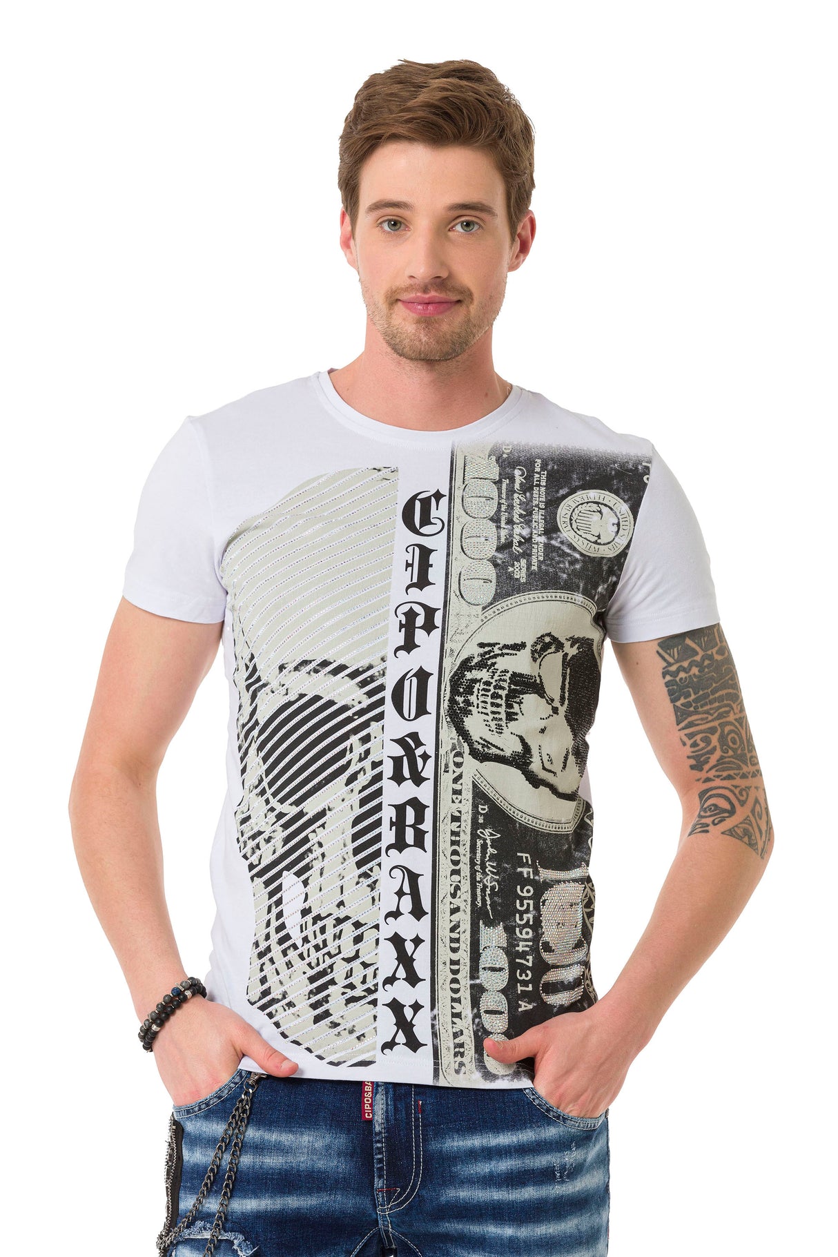 CT688 T-shirt męskie z nadrukiem