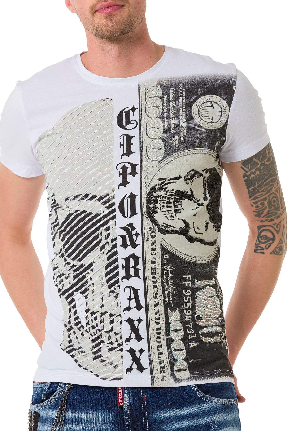 CT688 T-shirt męskie z nadrukiem