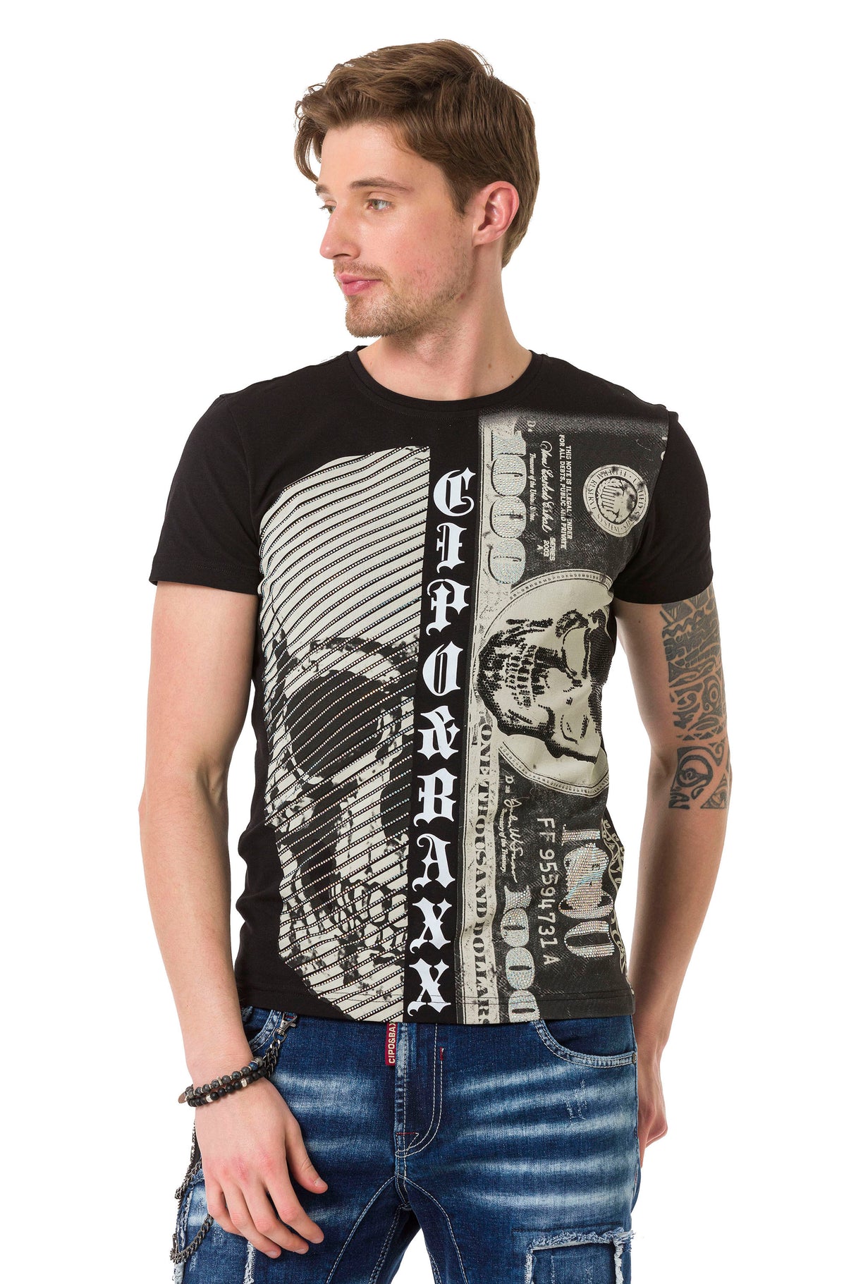 CT688 T-shirt męskie z nadrukiem