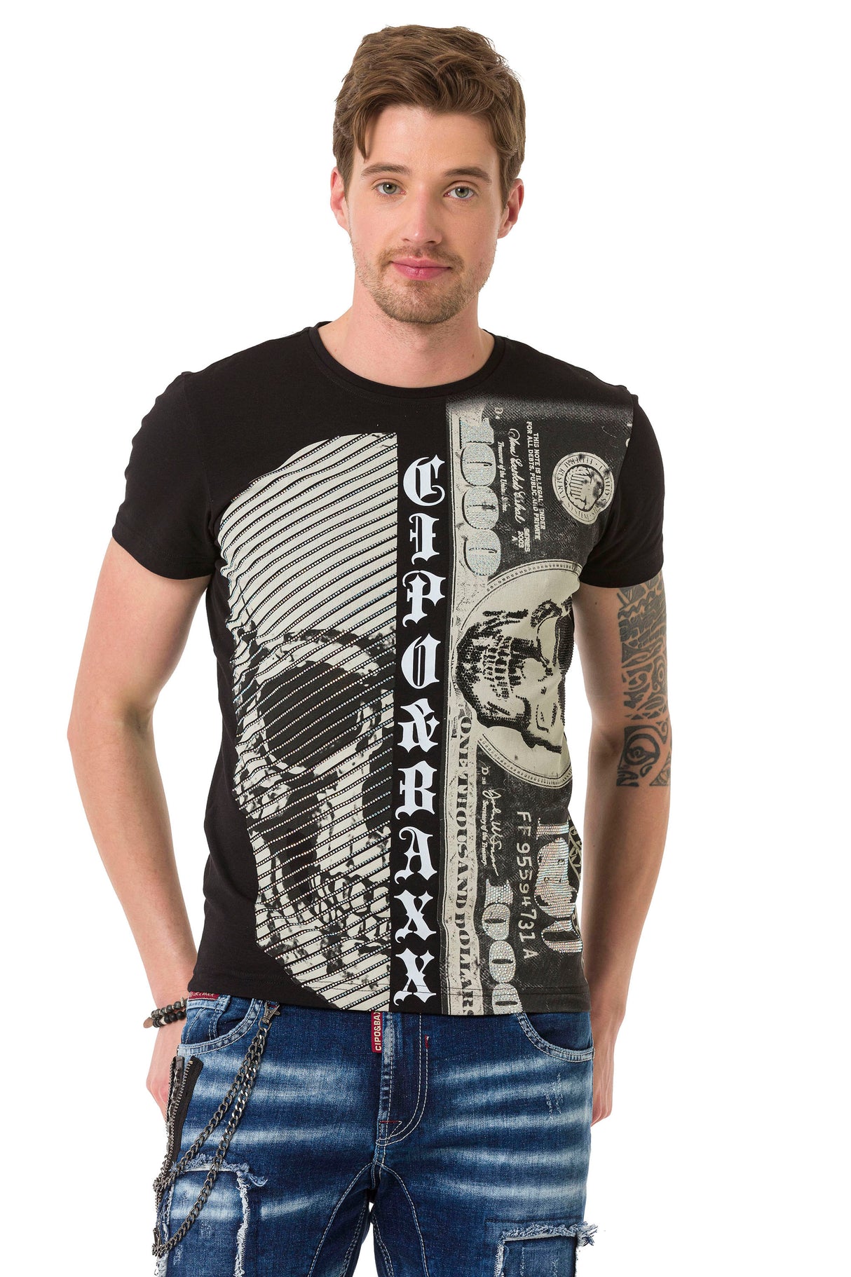 CT688 T-shirt męskie z nadrukiem