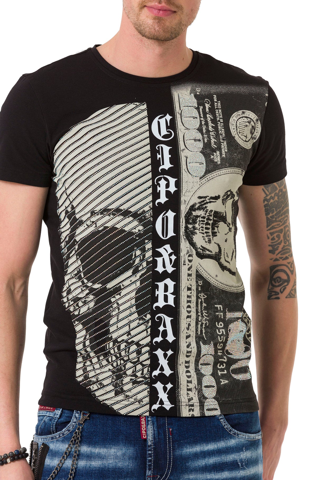 CT688 T-shirt męskie z nadrukiem