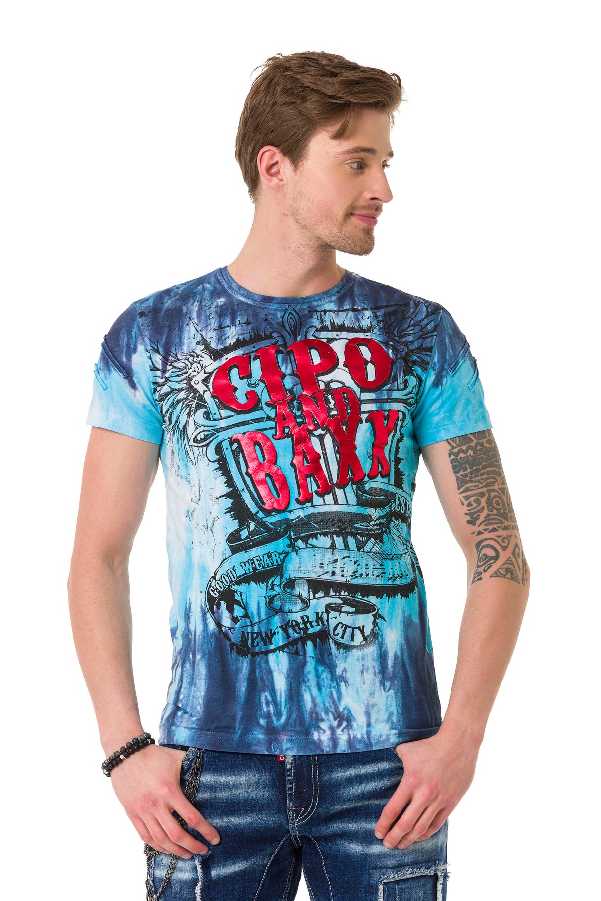 CT686 t-shirt męski z nadrukiem