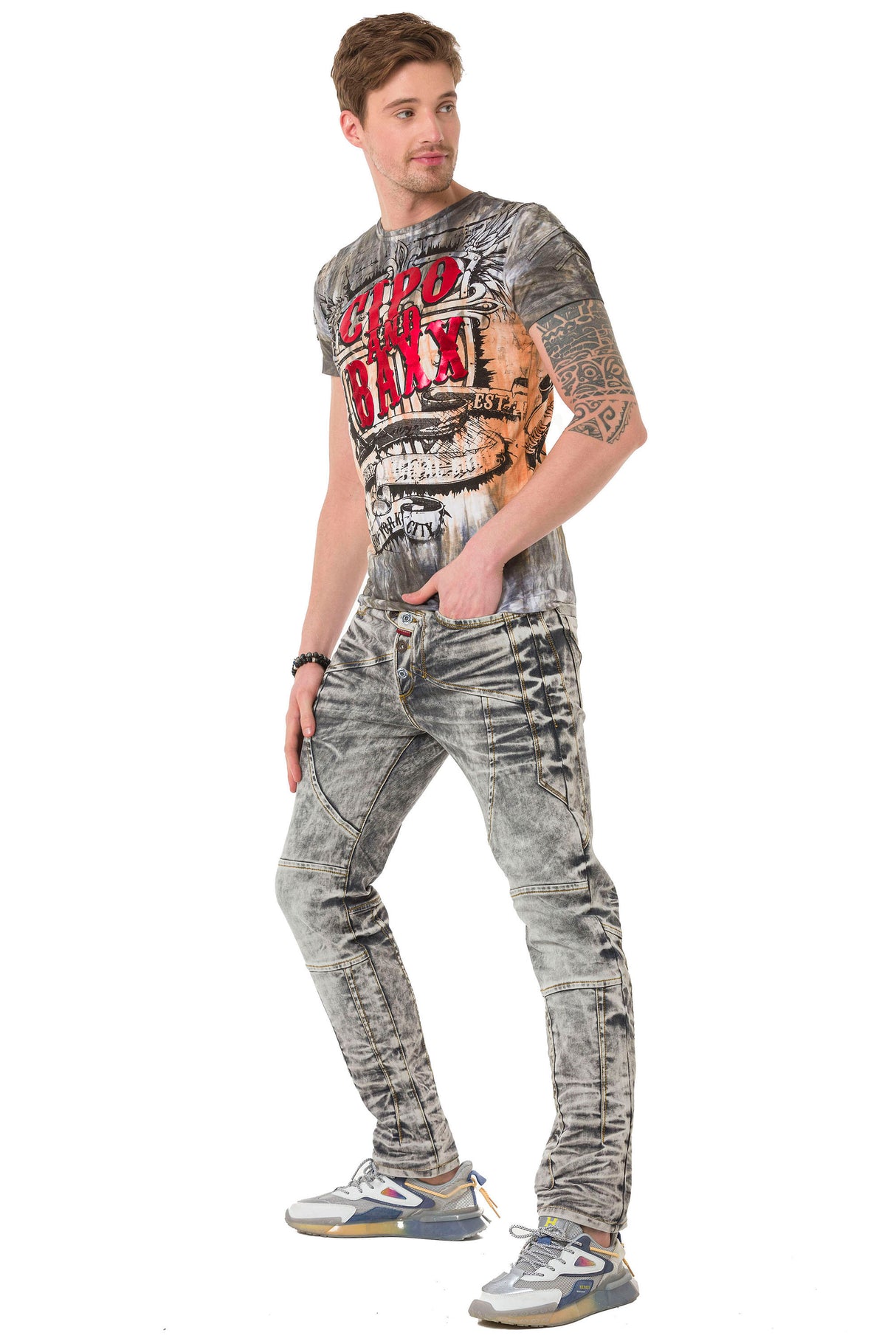 CT686 t-shirt męski z nadrukiem