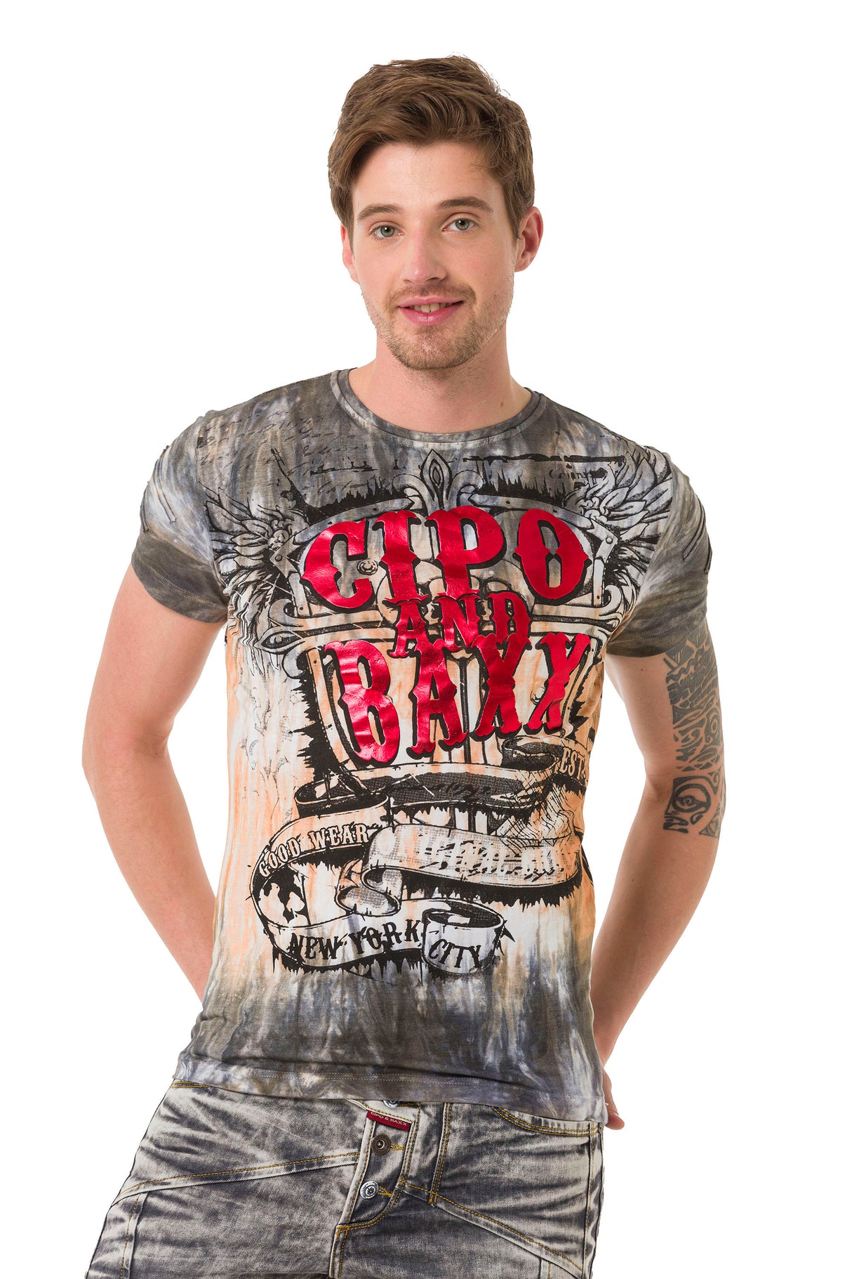 CT686 t-shirt męski z nadrukiem