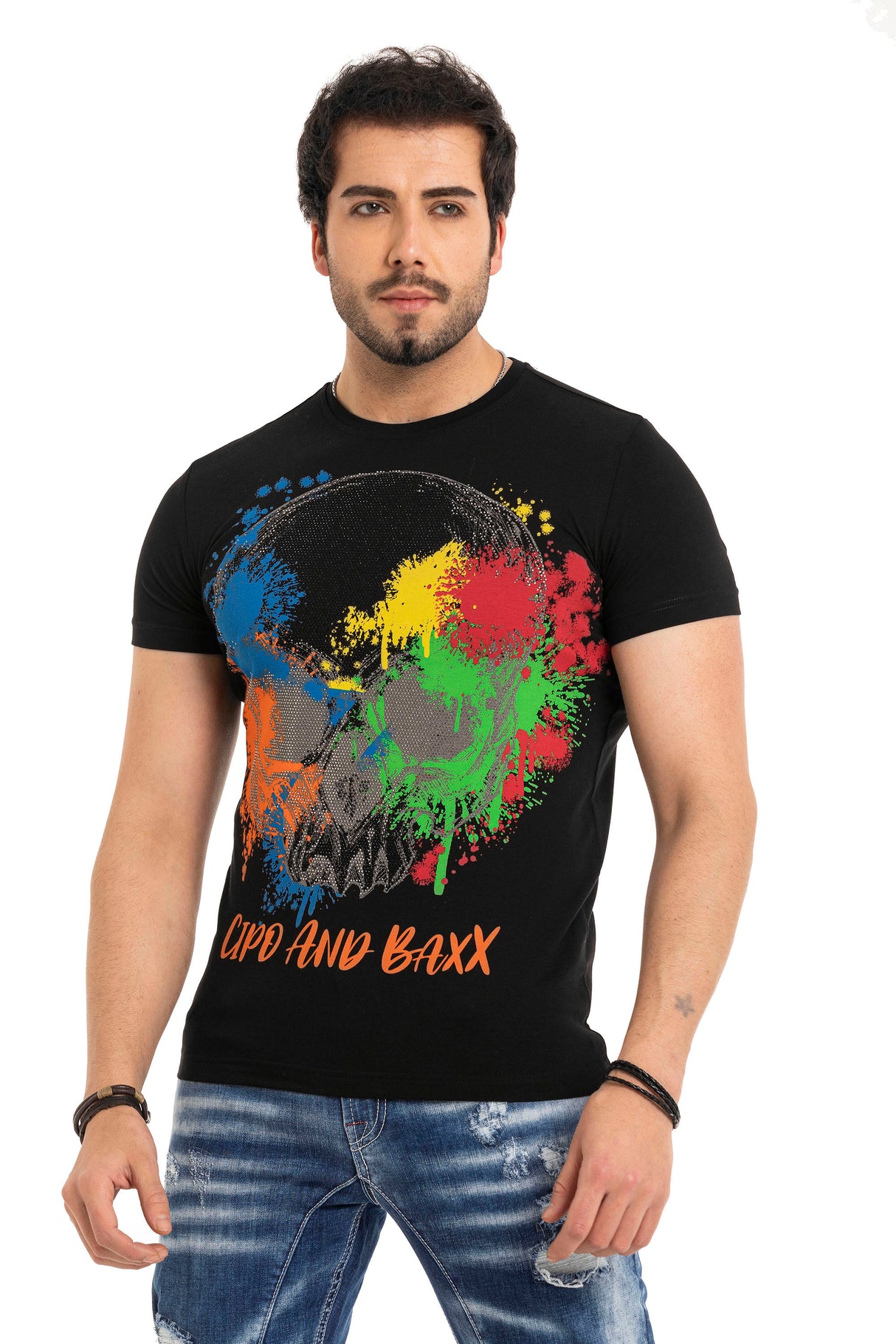 CT672 t-shirt męski z nadrukiem