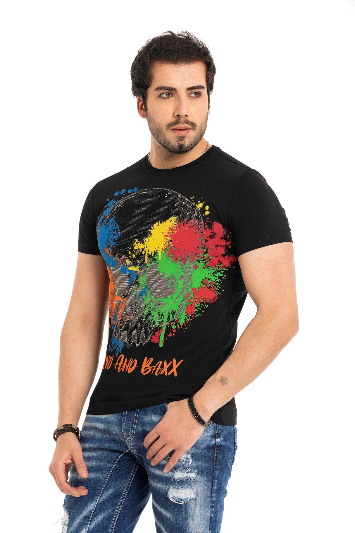 CT672 t-shirt męski z nadrukiem