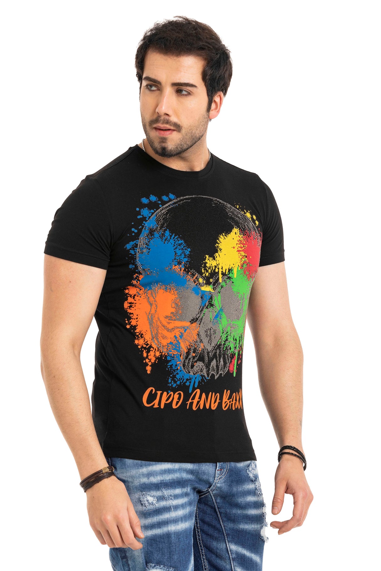 CT672 t-shirt męski z nadrukiem