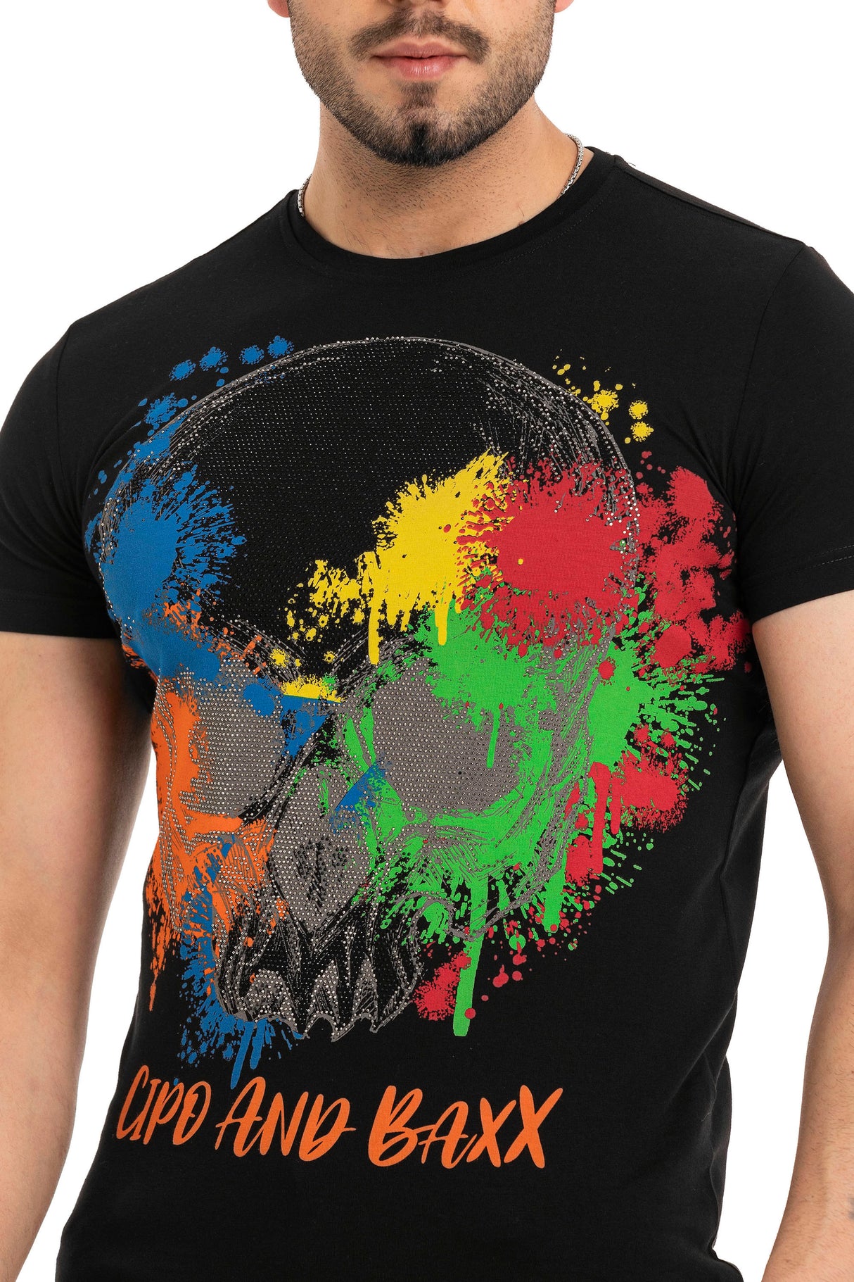 CT672 t-shirt męski z nadrukiem