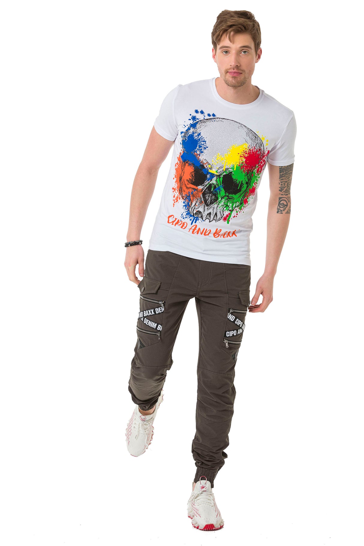 CT672 t-shirt męski z nadrukiem