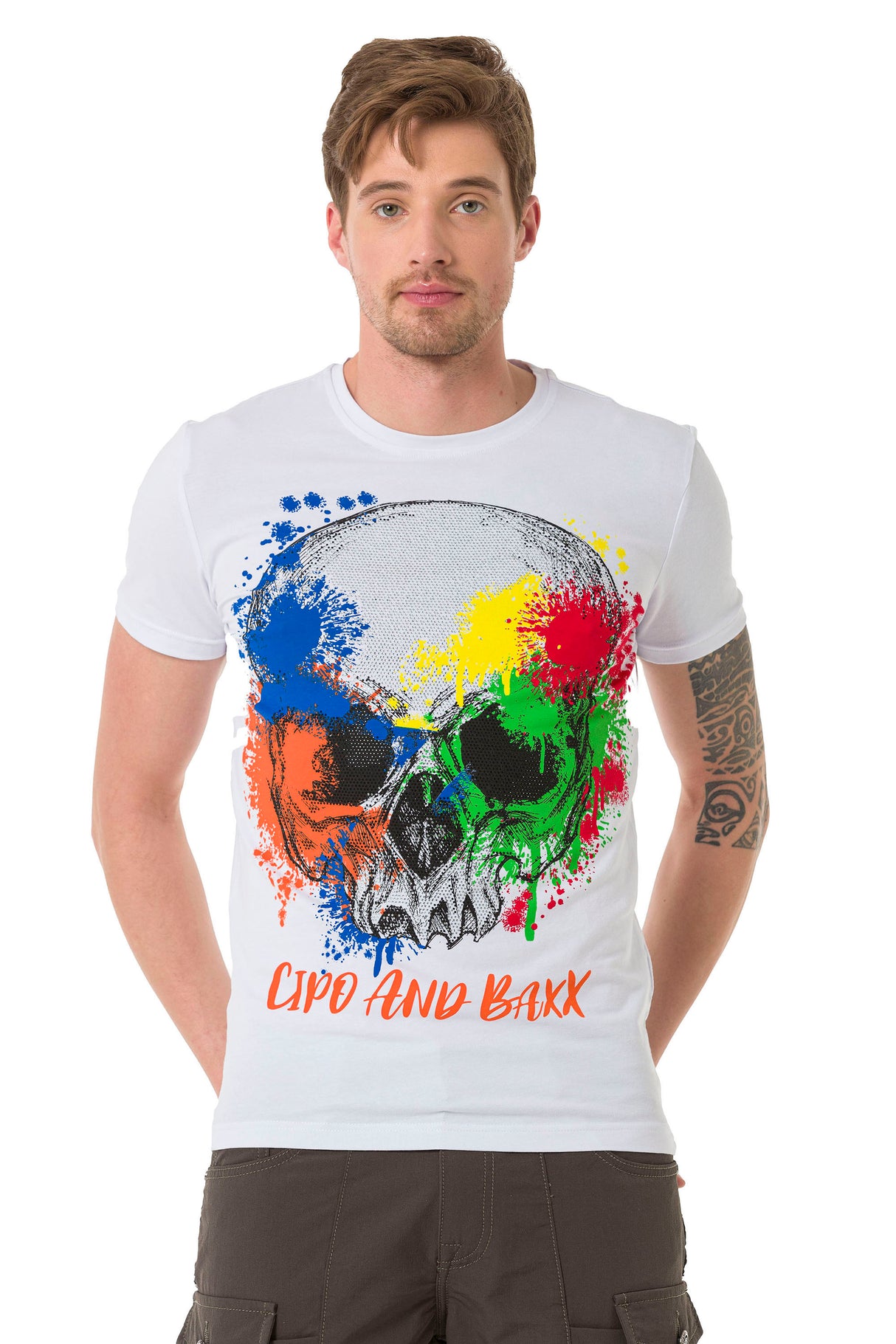 CT672 t-shirt męski z nadrukiem