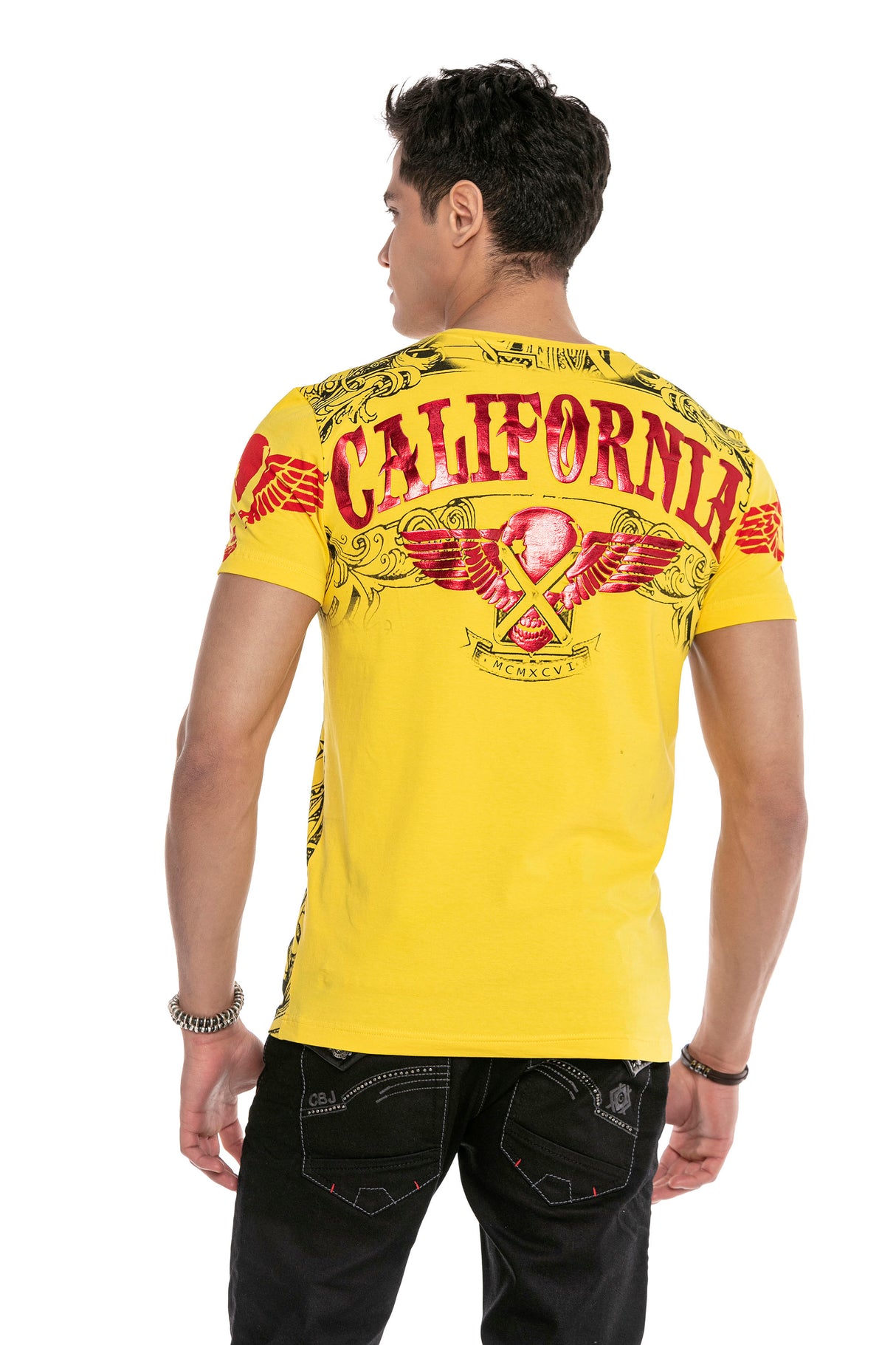 CT656 t-shirt męski z nadrukiem