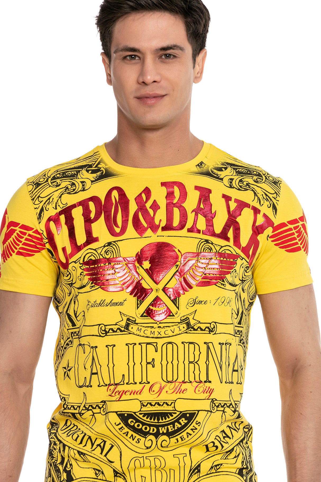 CT656 t-shirt męski z nadrukiem