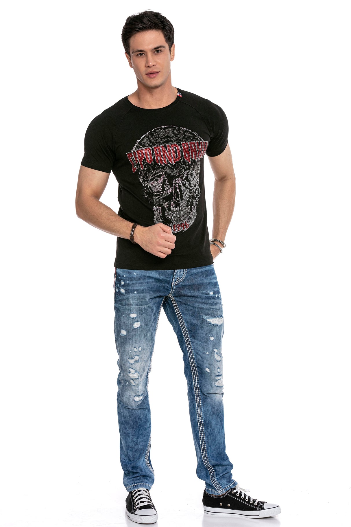 CT655 t-shirt męski z nadrukiem