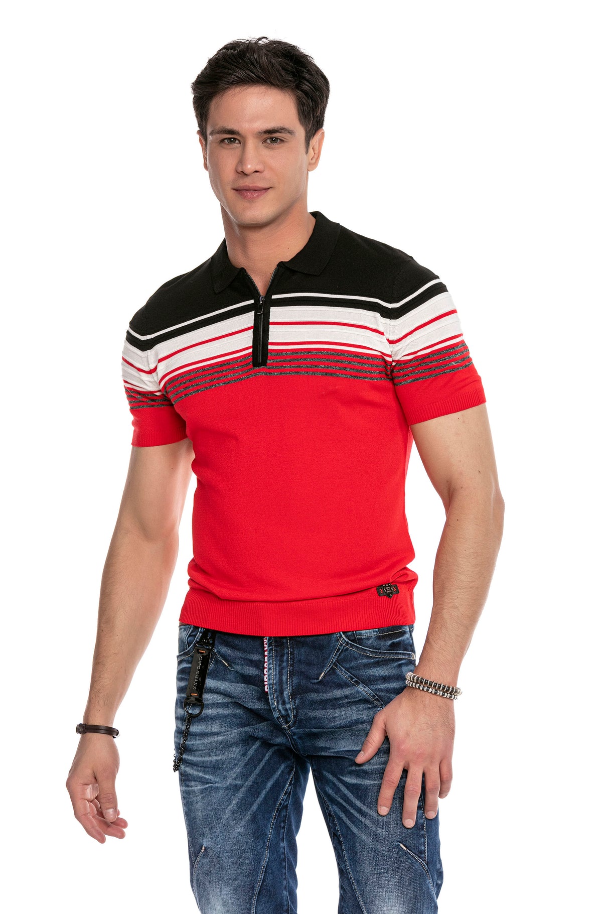 CT654 t-shirt męski dzianinowy