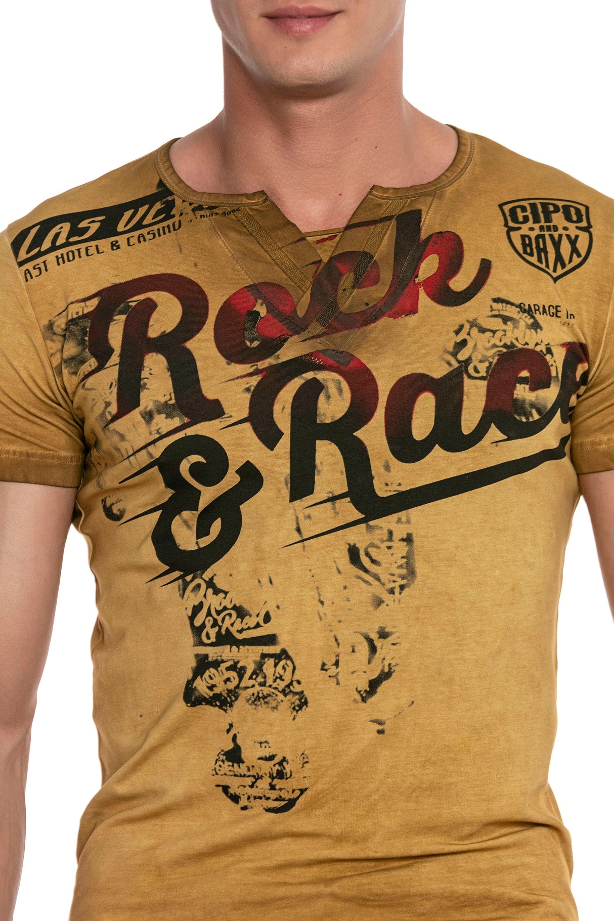 CT646 T-shirt męski z nadrukiem