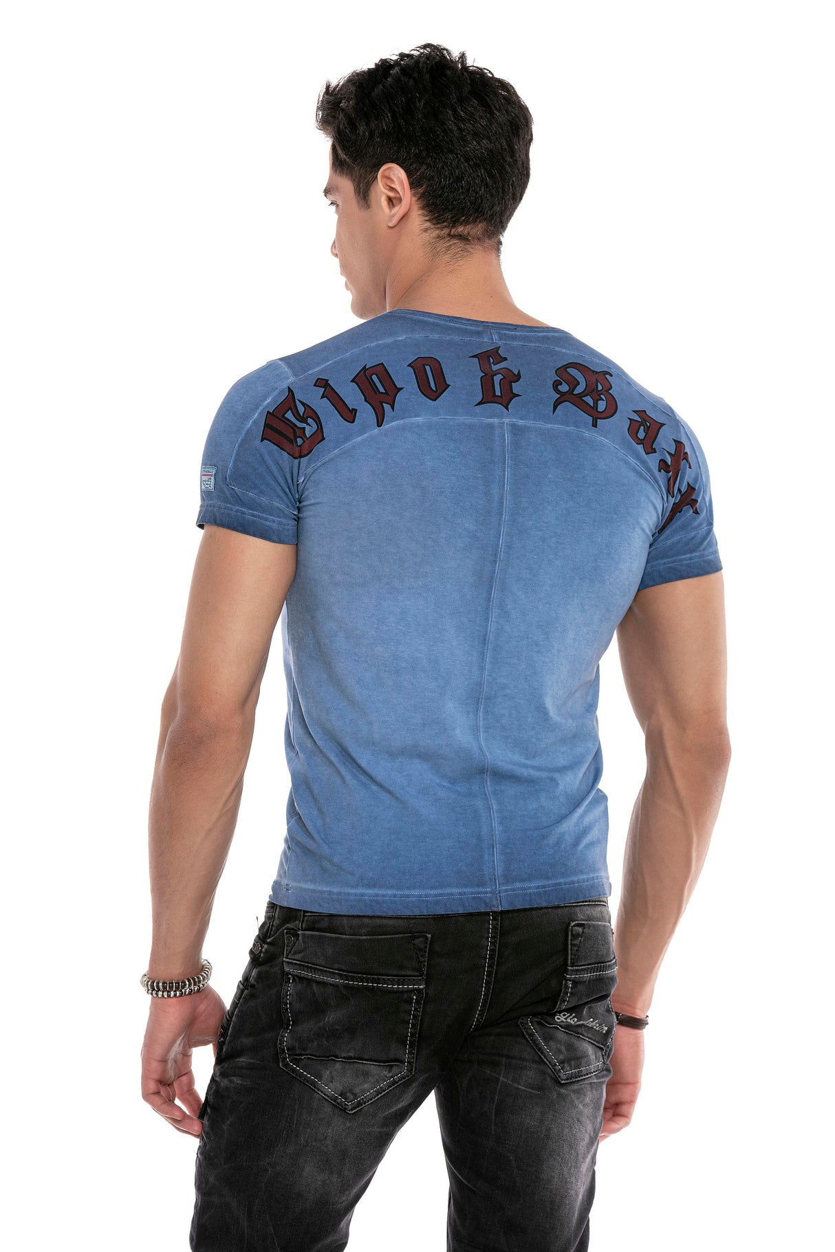 CT646 T-shirt męski z nadrukiem