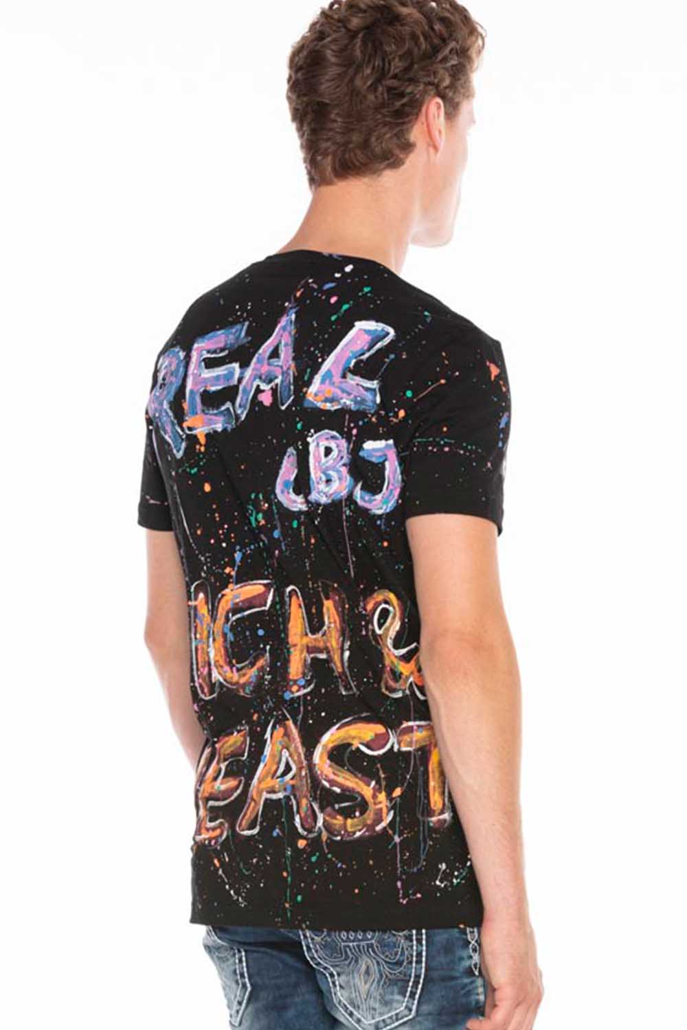 CT594 t-shirt męski graffiti