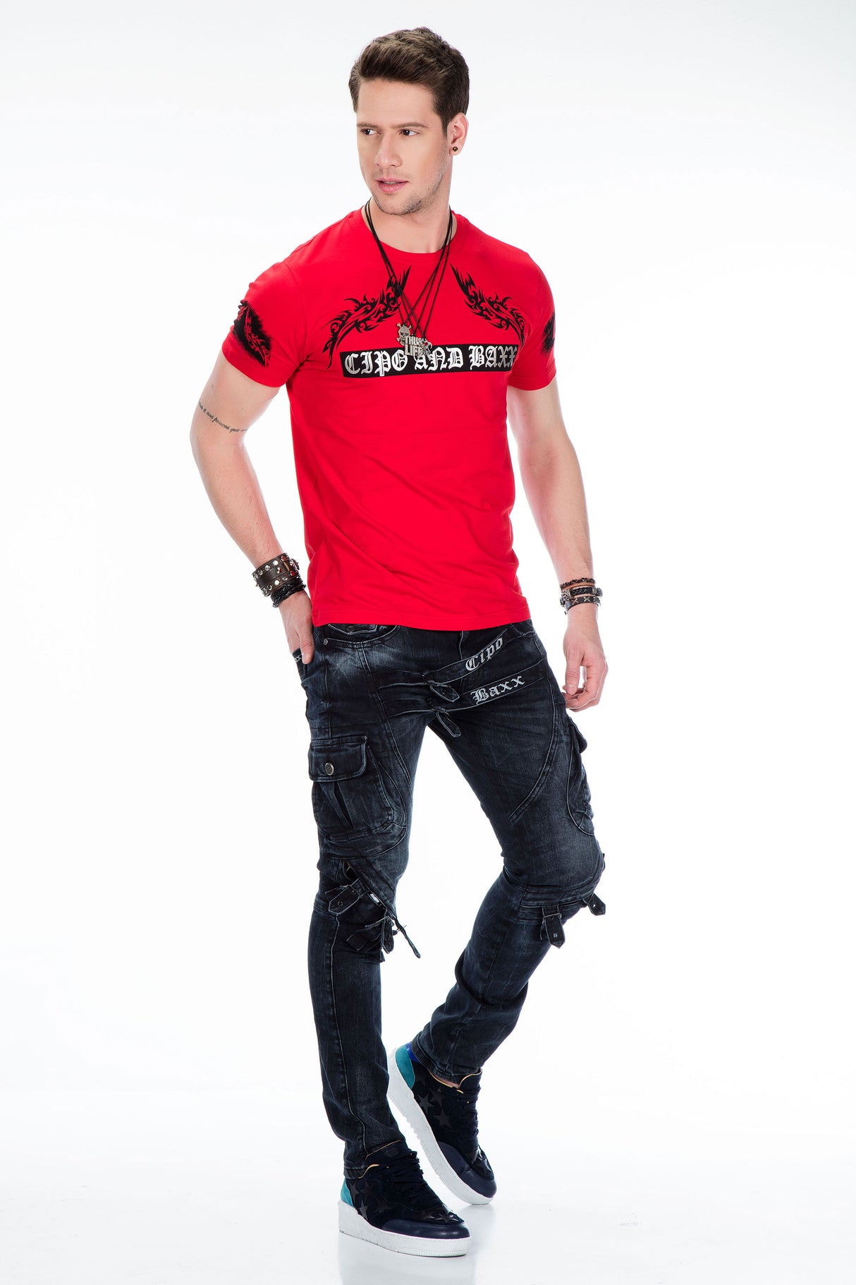 CT379 t-shirt męski z nadrukiem