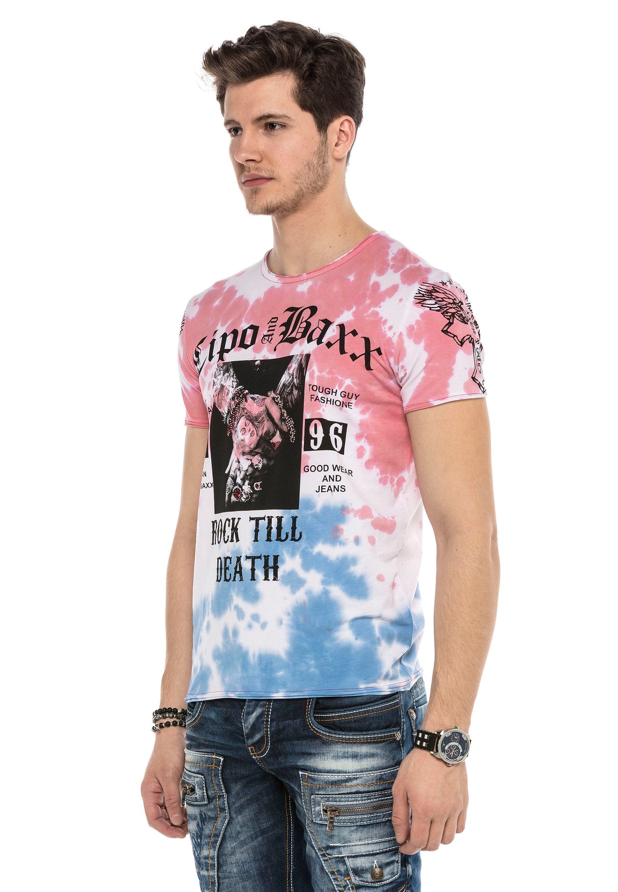 CT558 t-shirt męski z nadrukiem